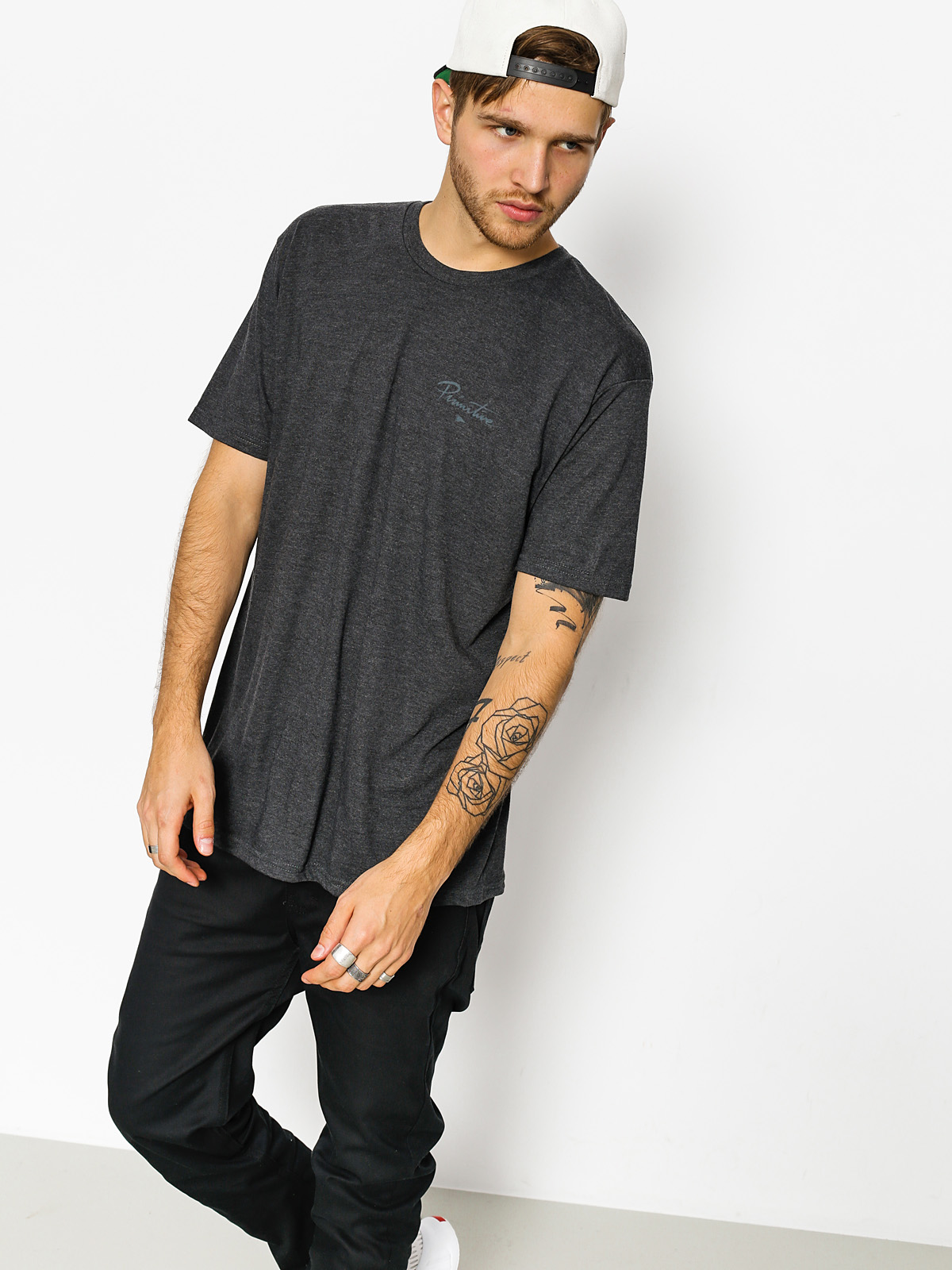 Primitive T-shirt Nuevo Pennant (black heather)