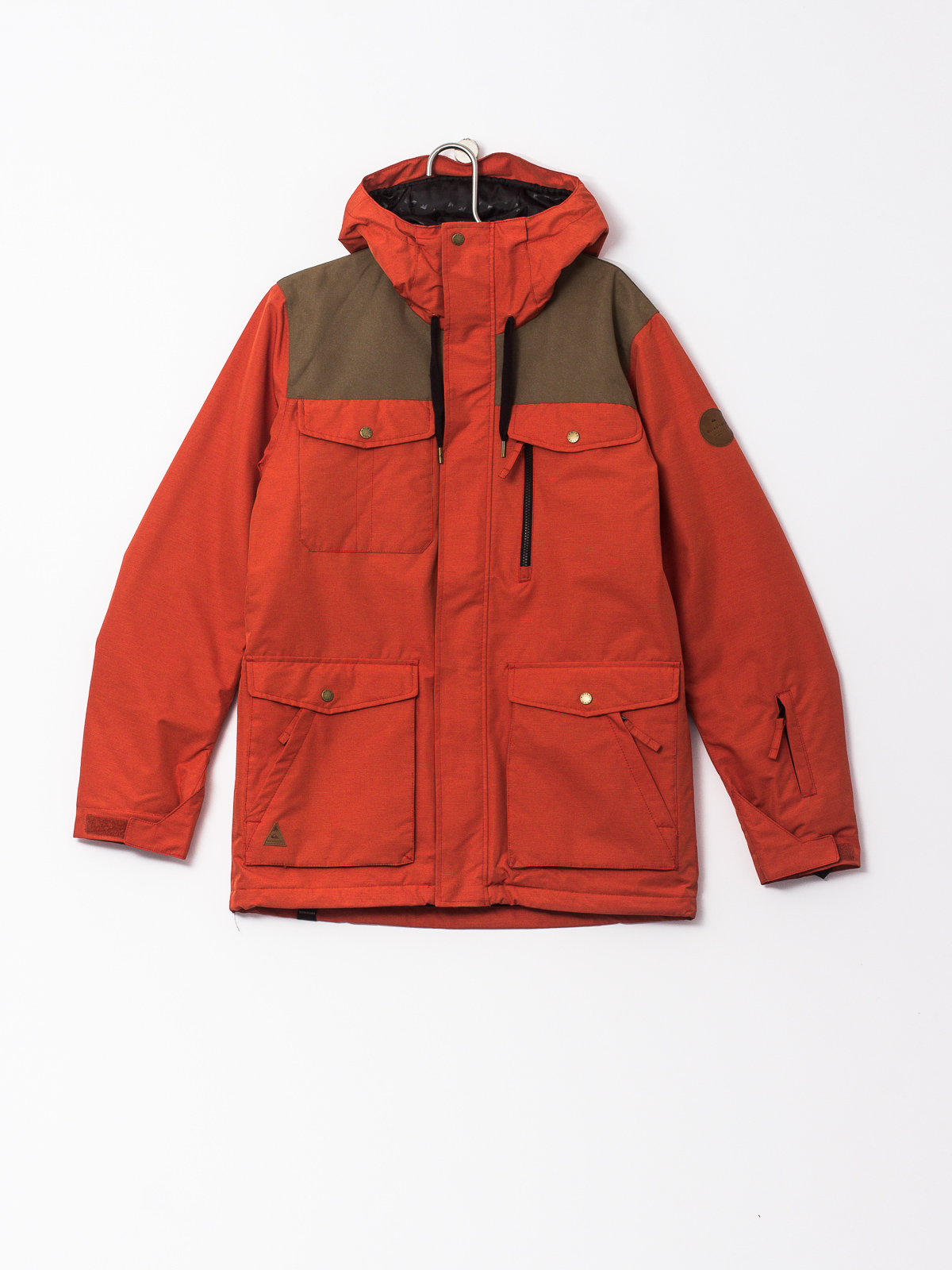 Mens Quiksilver Snowboard jacket Raft (ketchup red)