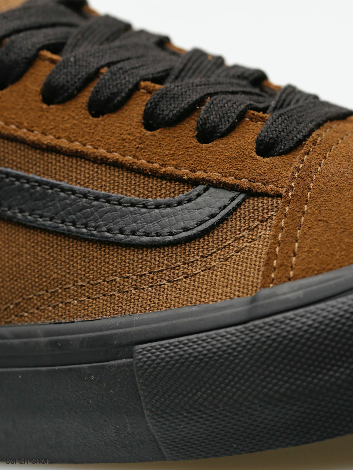 vans shoes brown and black