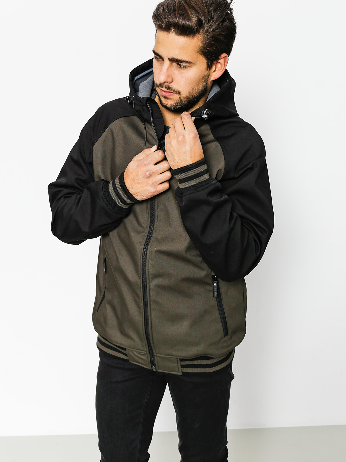 Iriedaily Jacke Fusion College (black olive)