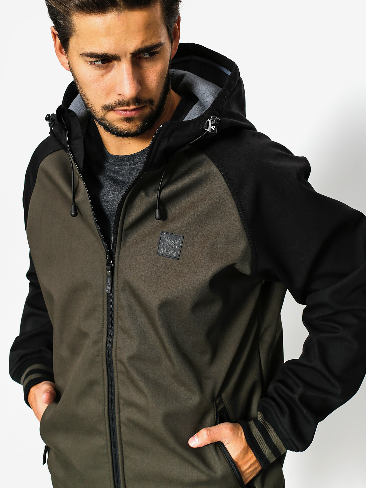 Iriedaily Jacke Fusion College (black olive)
