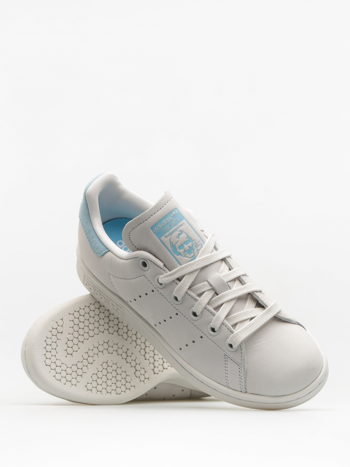 adidas Shoes Stan Smith Wmn (crywht/crywht/iceblu)