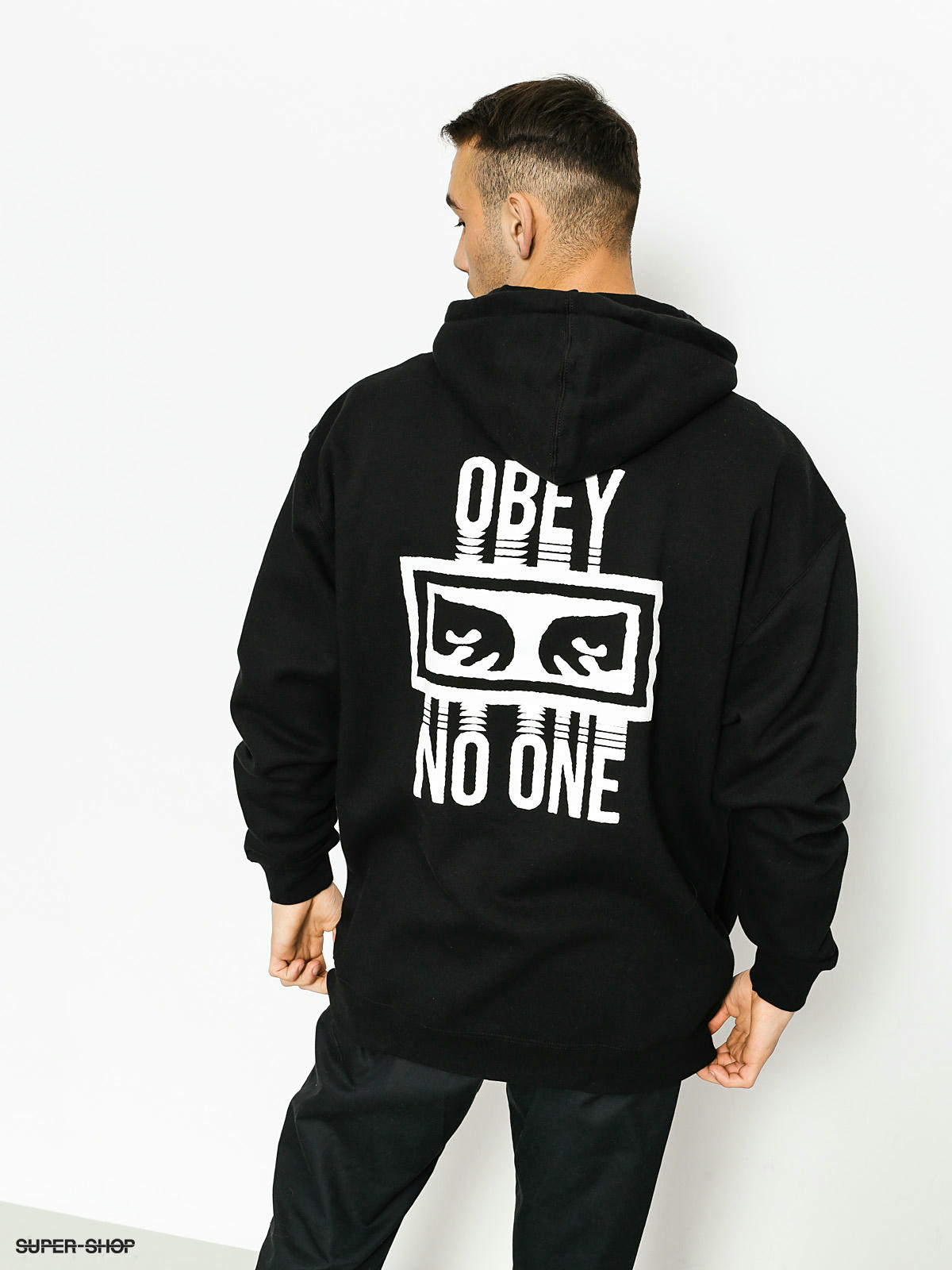 OBEY Hoodie No One HD black