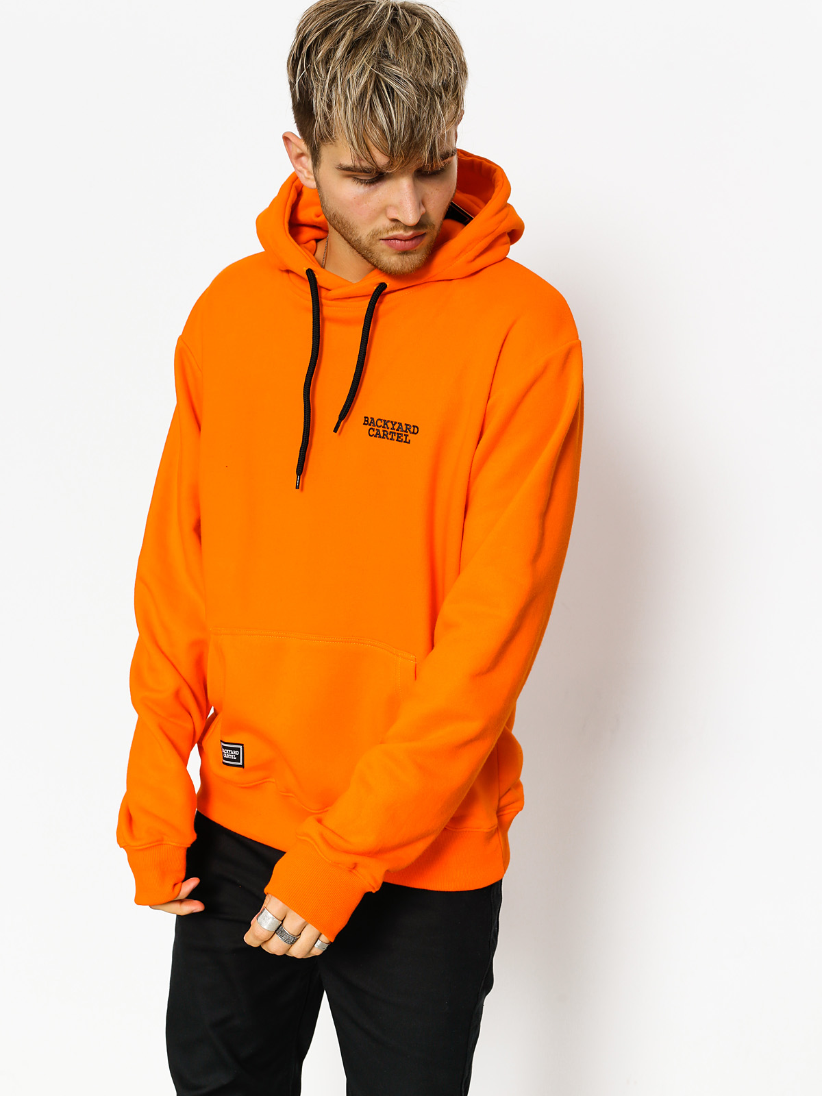 Backyard Cartel Hoodie Back Label HD (claret)