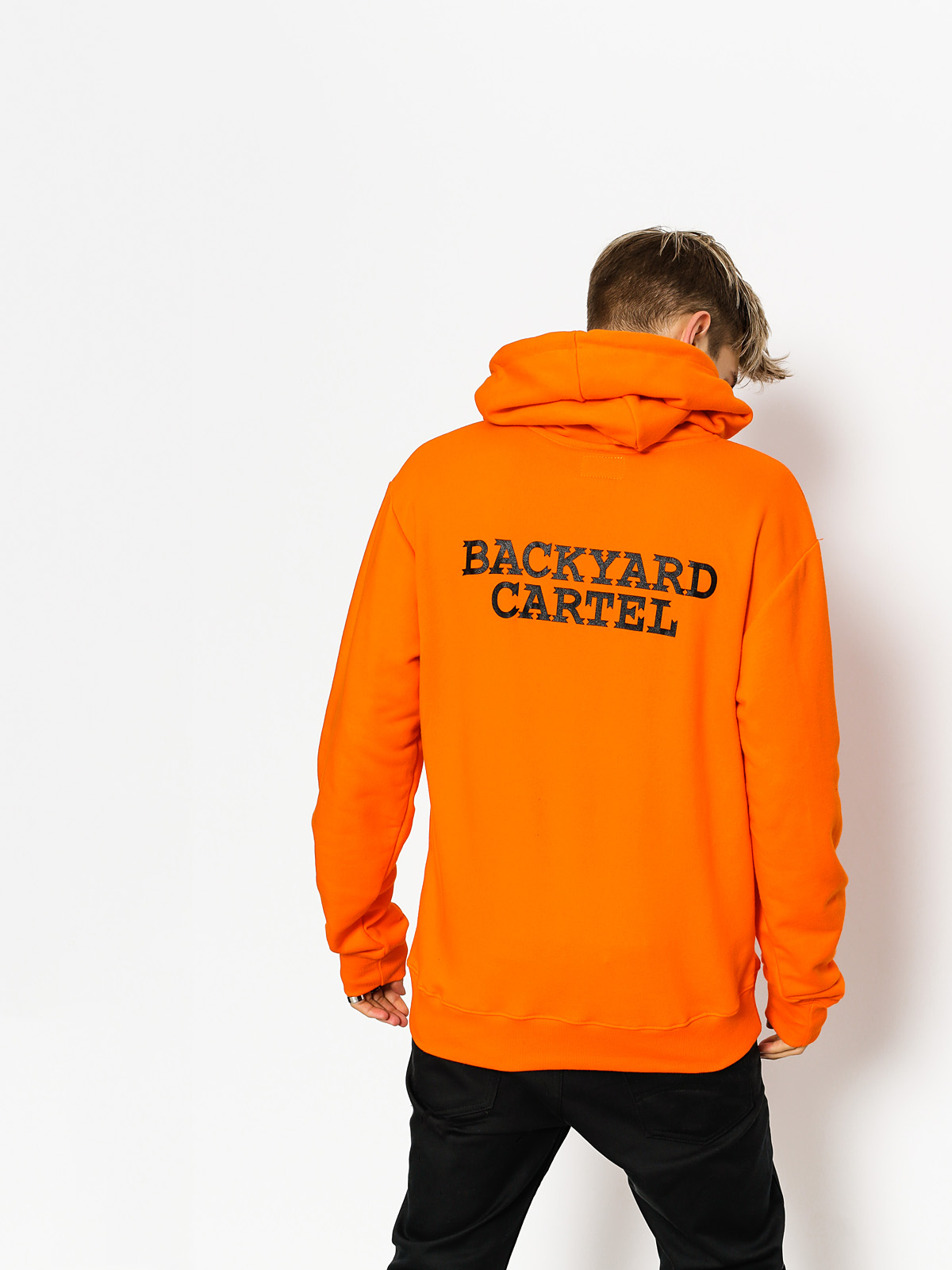 Backyard Cartel Hoodie Back Label HD (claret)