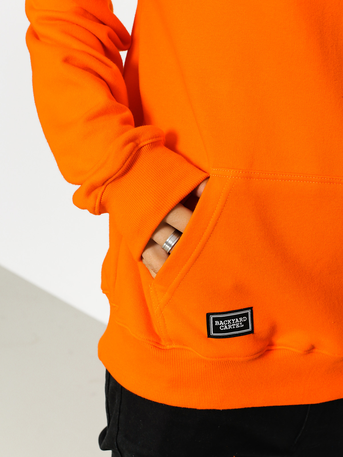 Backyard Cartel Hoodie Back Label HD (claret)