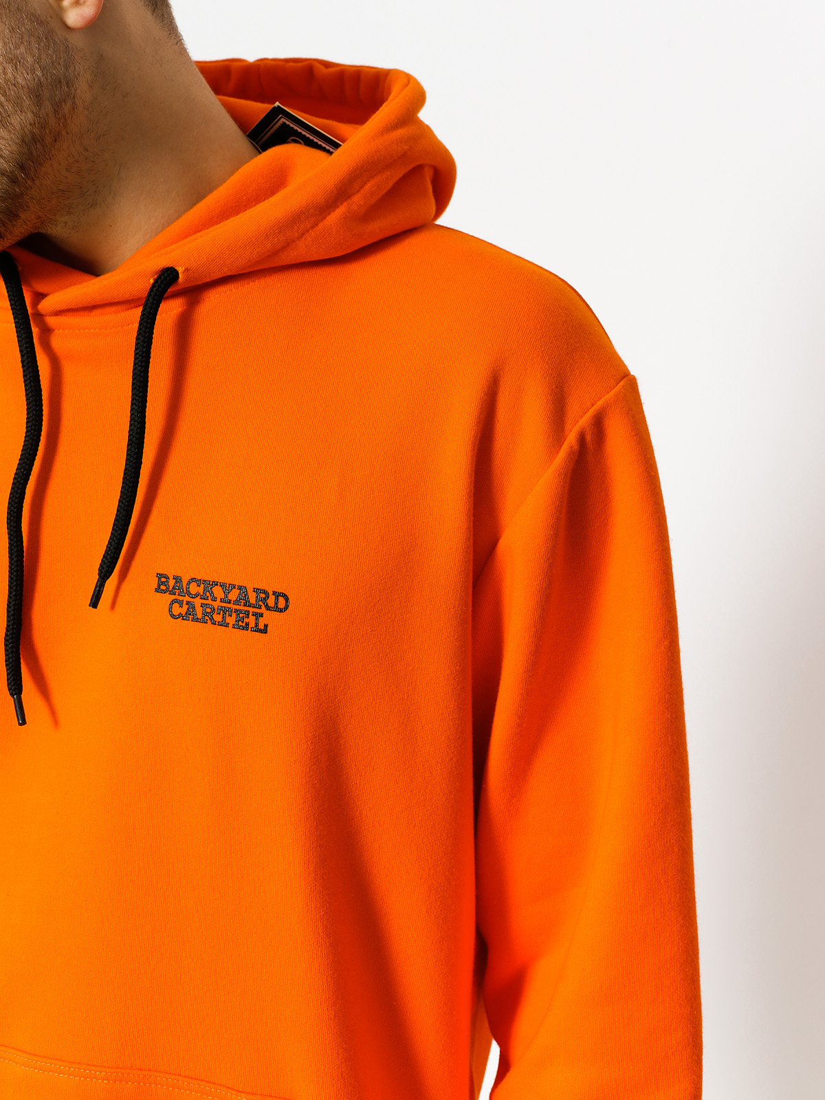 Backyard Cartel Hoodie Back Label HD (claret)