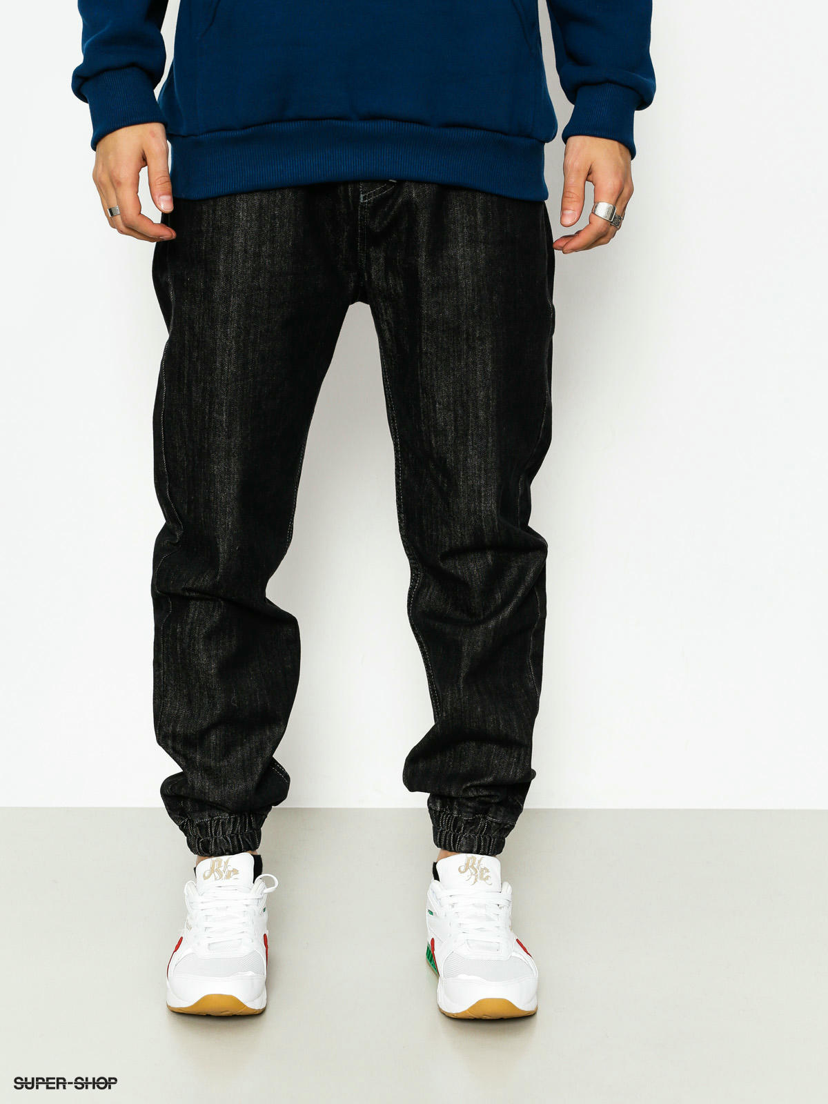 black trouser joggers