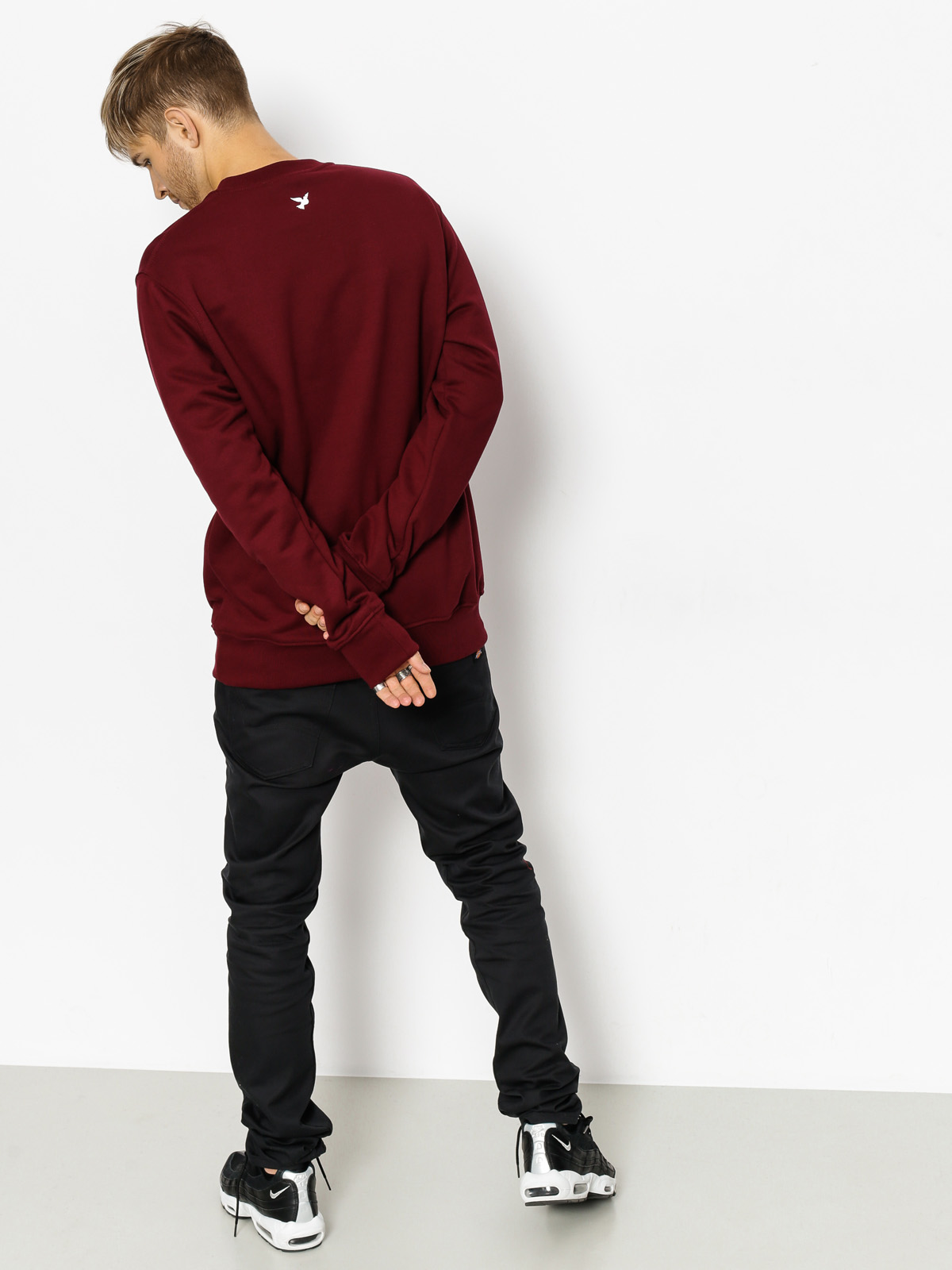 Nervous Sweatshirt Rose Icon (maroon)