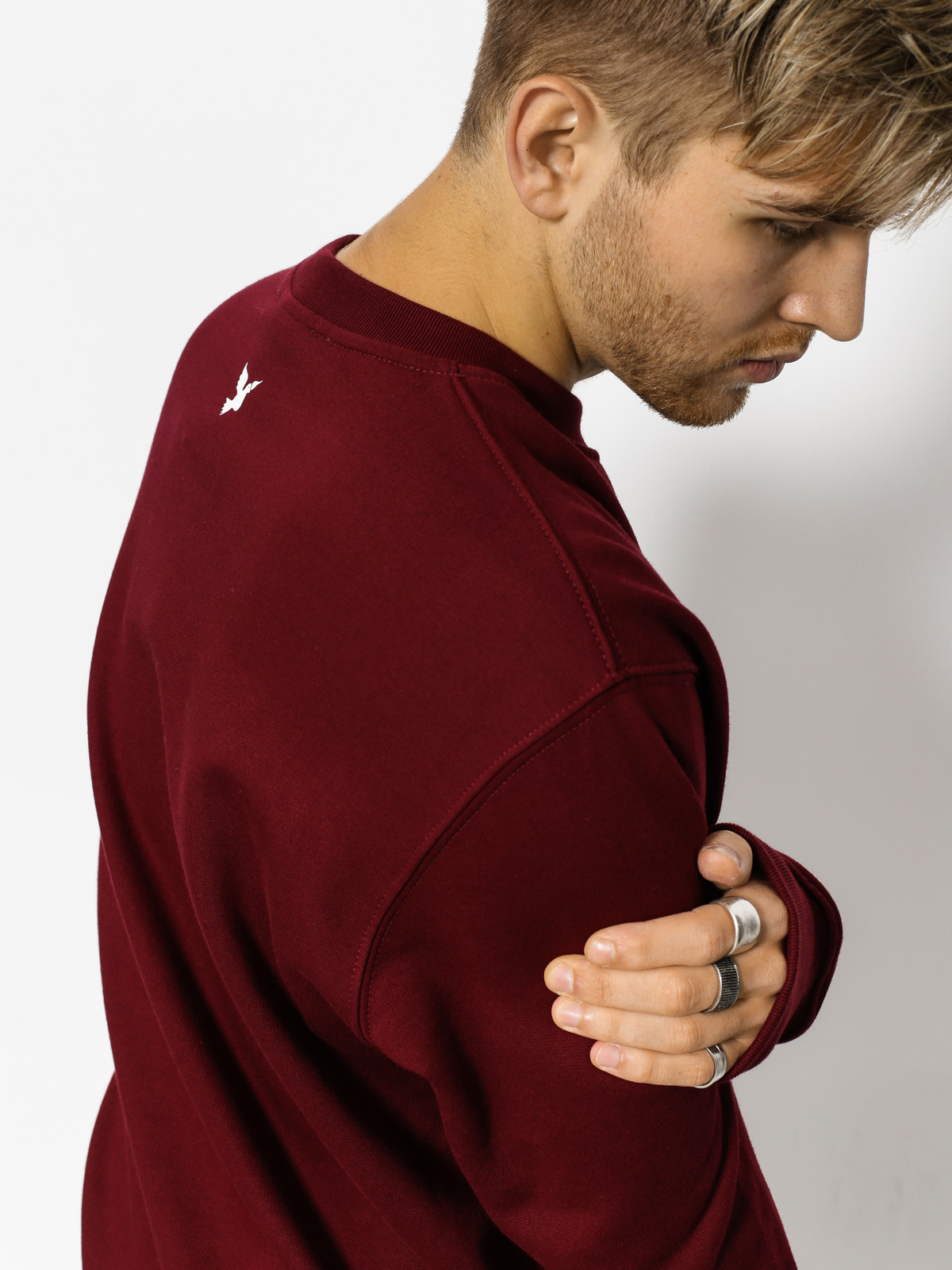Nervous Sweatshirt Rose Icon (maroon)