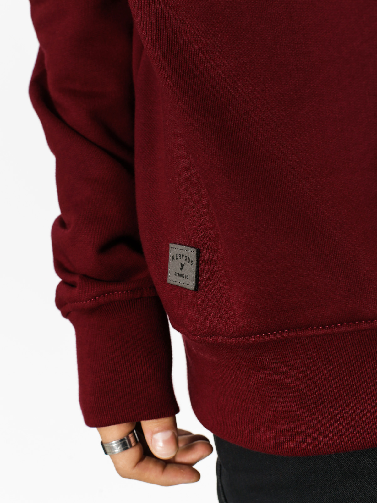 Nervous Sweatshirt Rose Icon (maroon)