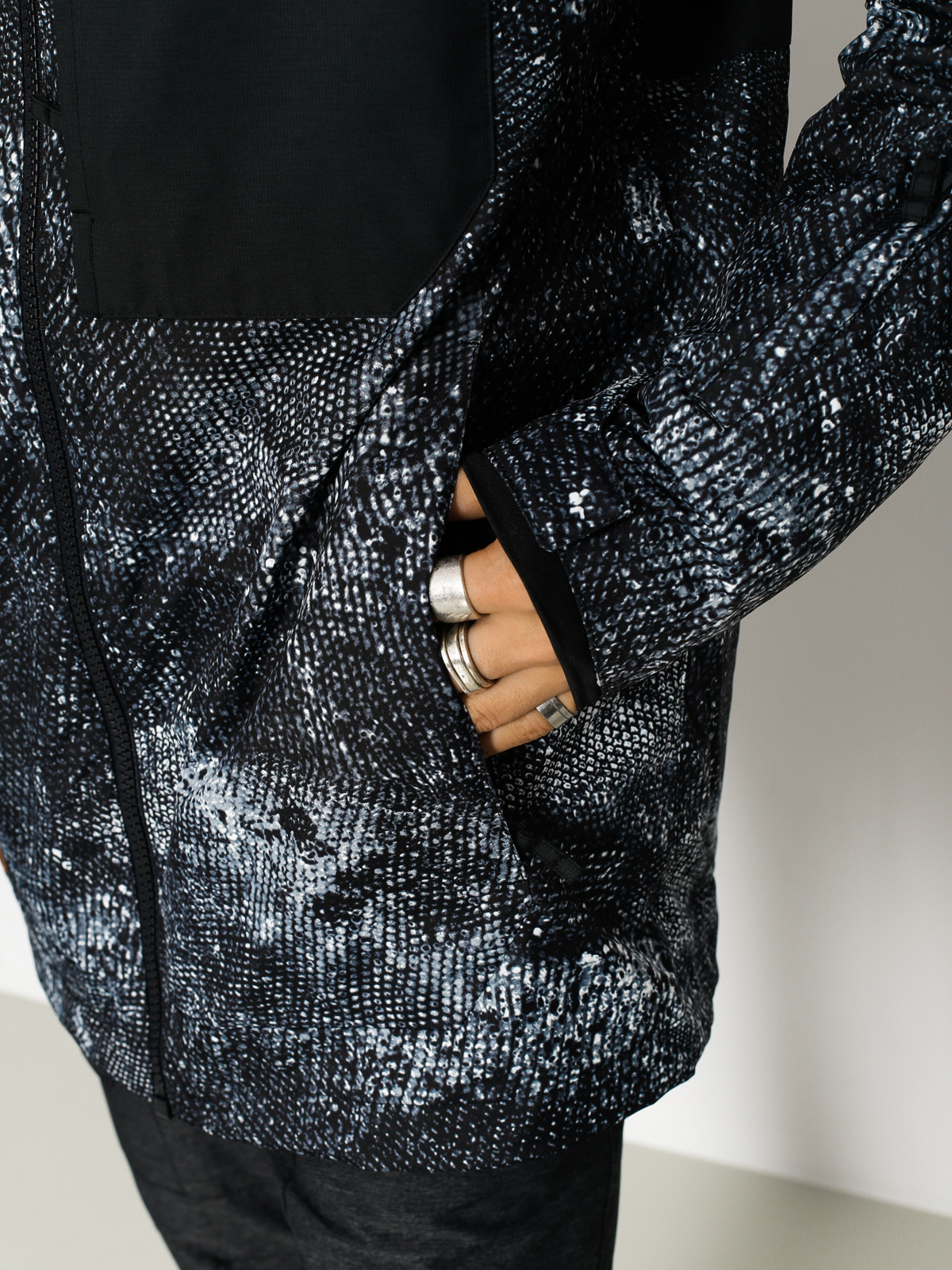 Herren Quiksilver Snowboardjacke Tr Ambition (marine iguana bw)