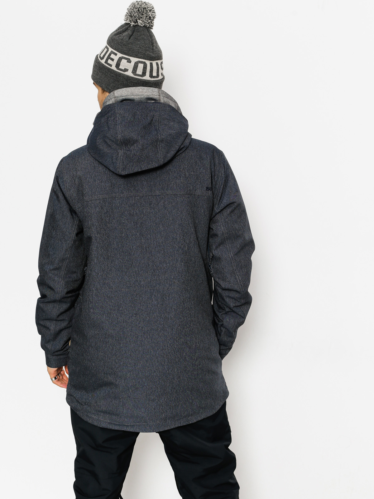 Burton フード付きジャケット XL グレー/ブラック　156-164 Burton Snowboard jacket Covert - grey (denim)
