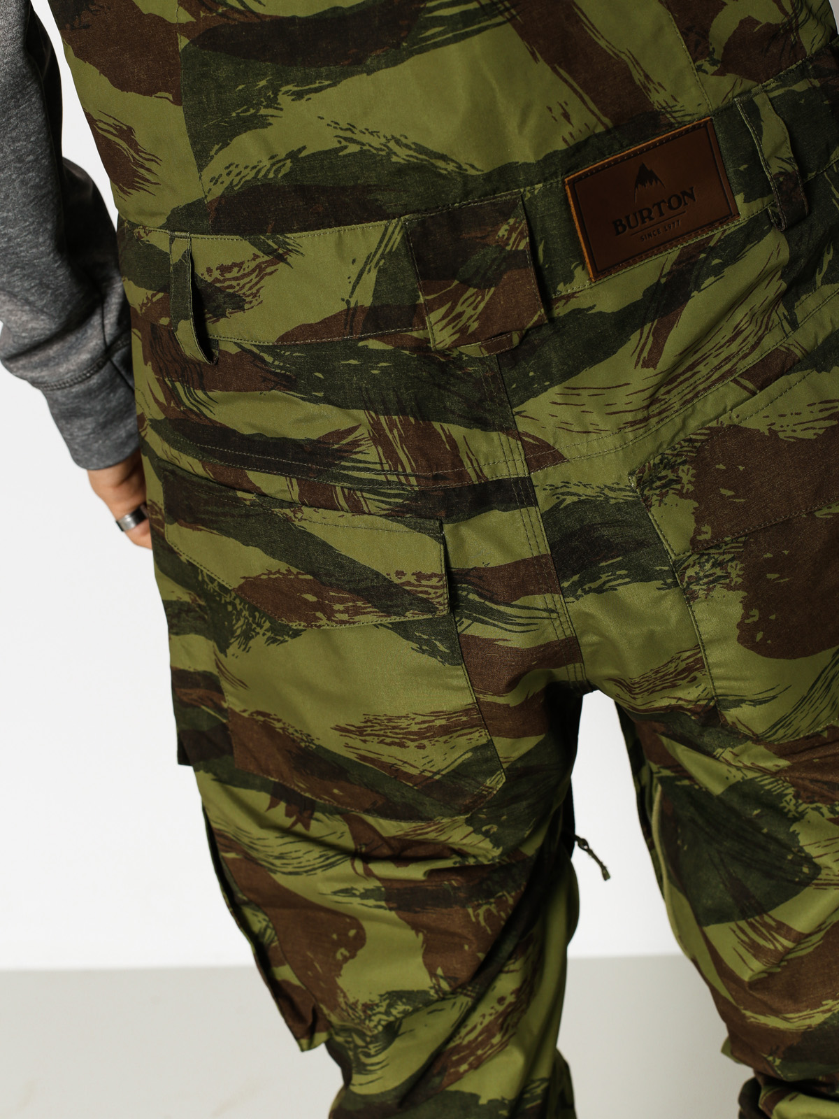 Mens Burton Snowboard pants Reserve Bib (brush camo)