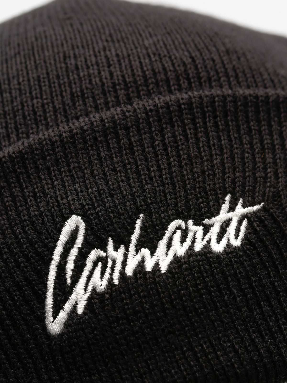 Carhartt Mütze Stray Script Beanie (black/wax)