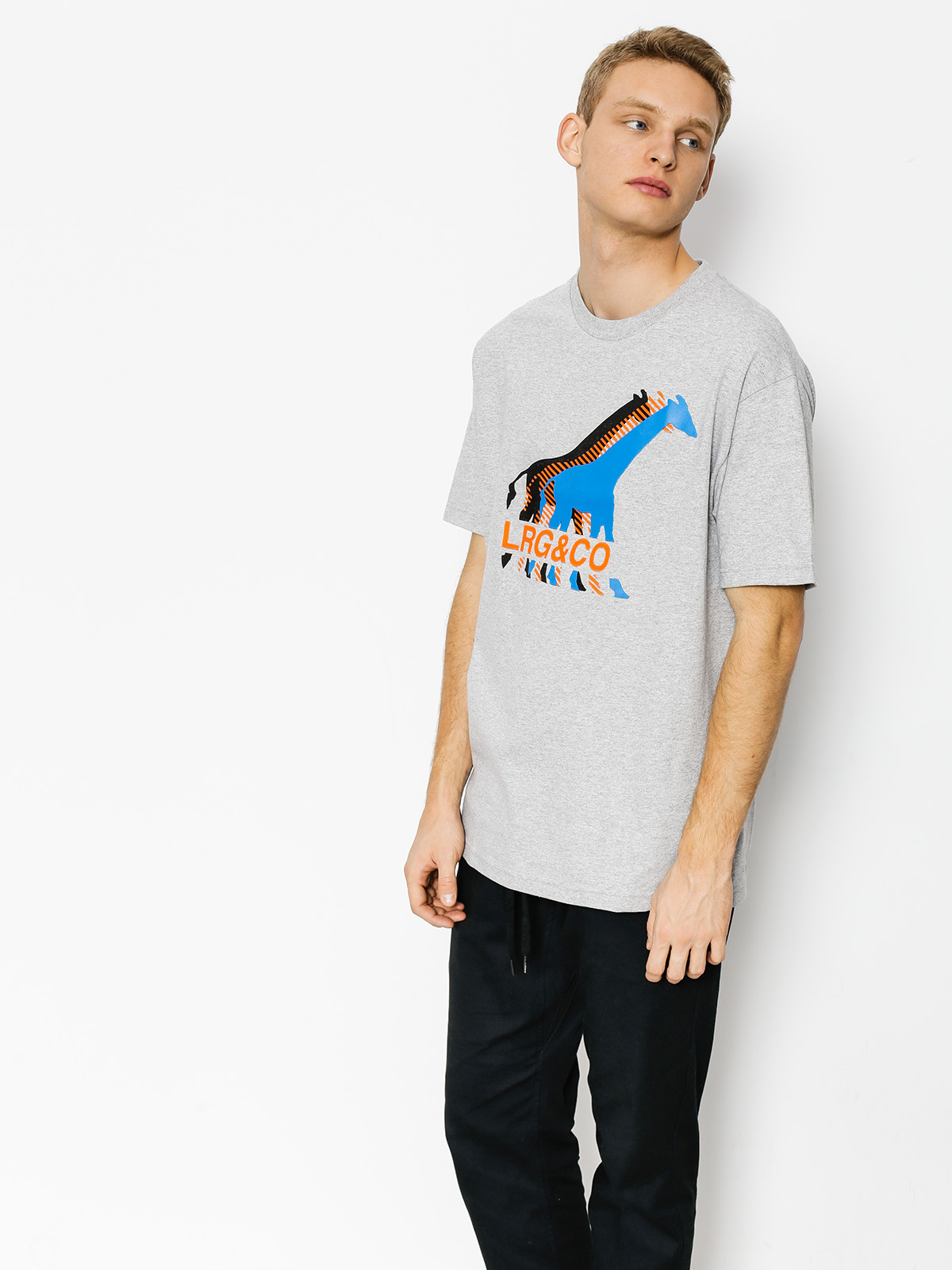 LRG T-shirt Abeyta Girafe (athletic heather)