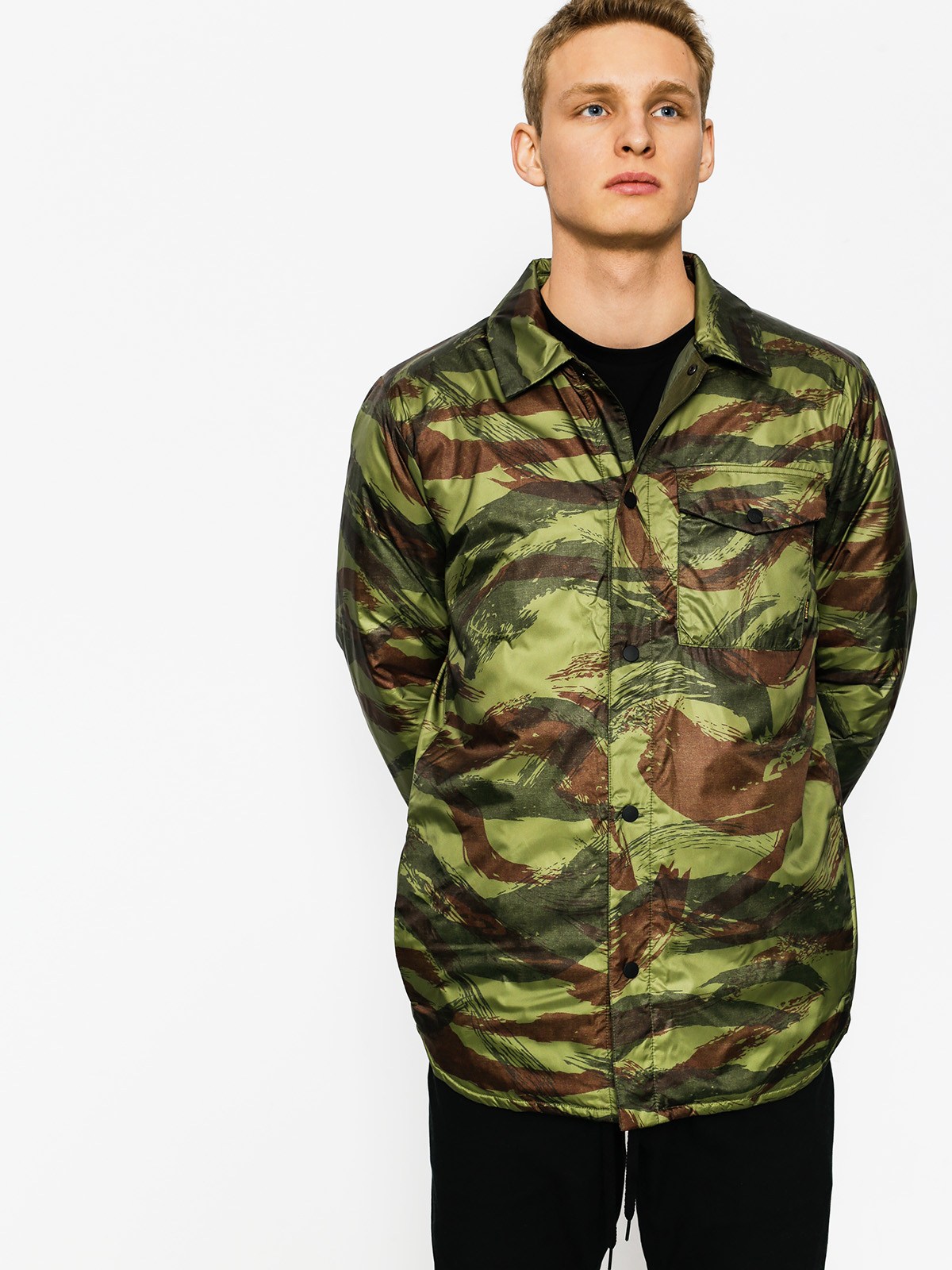 Burton Jacket Wayland Dwn Shirt (brush camo)