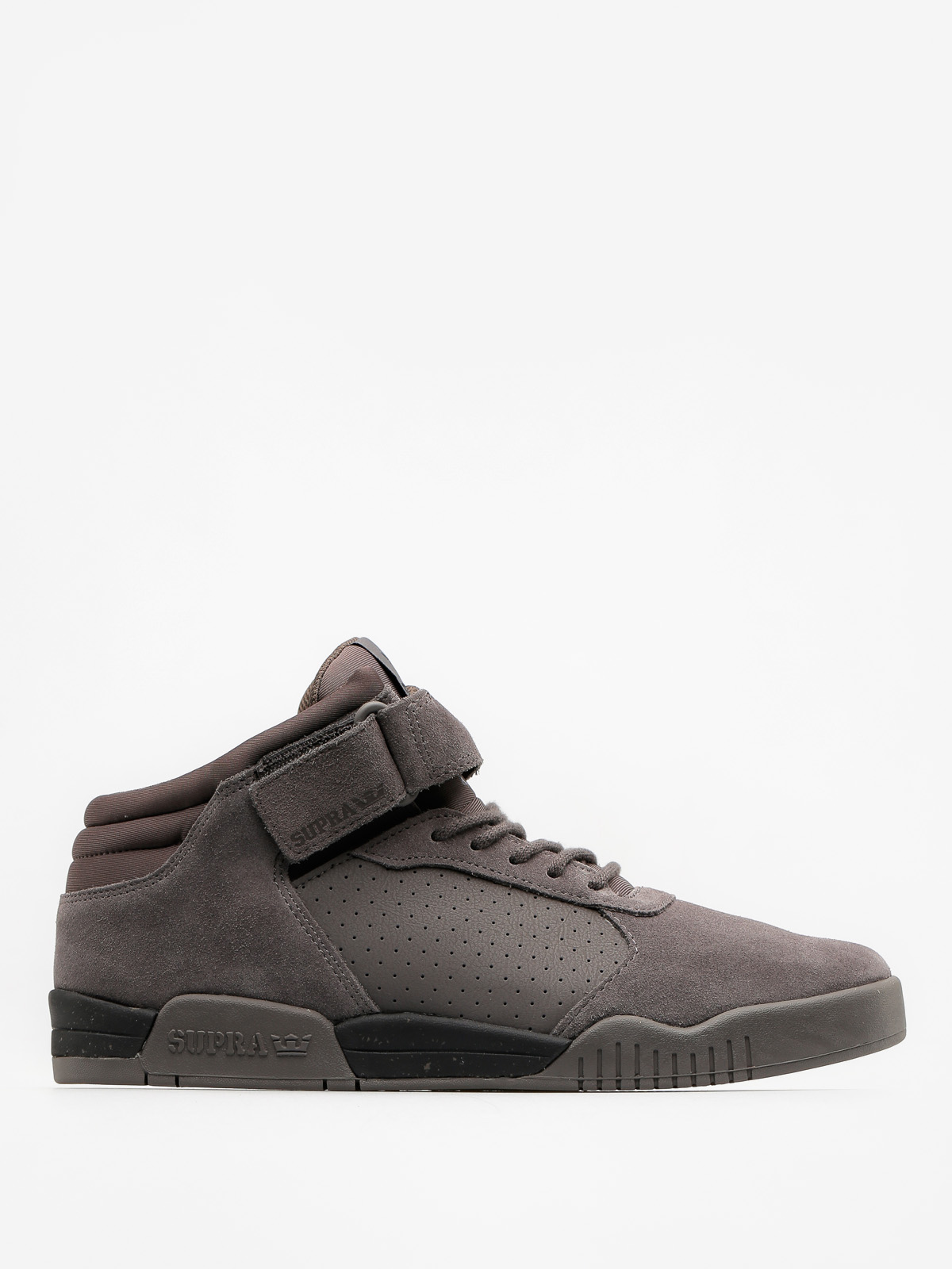 Strap Supra High Tops Skateboard Shoes Supra Vaider Tuf Black