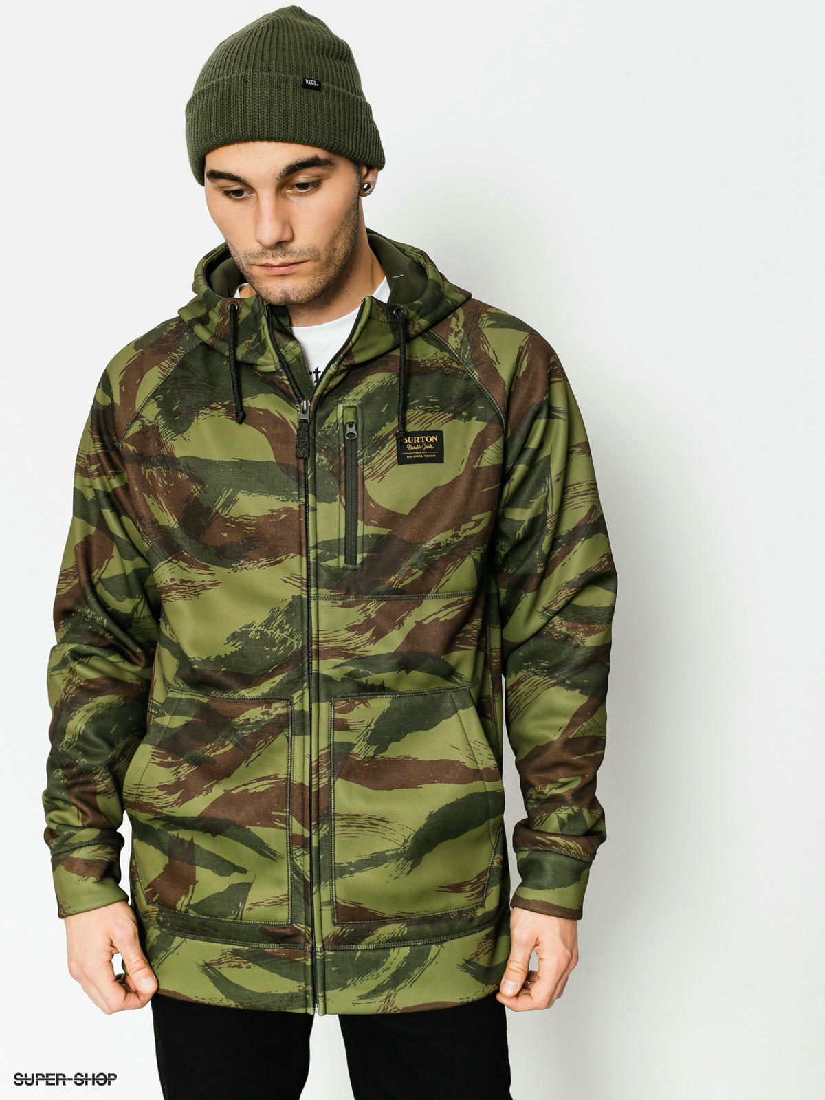 burton camo hoodie