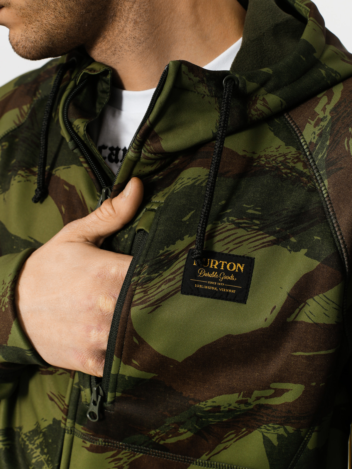 Mens Burton Hoodie Bonded ZHD (brush camo)