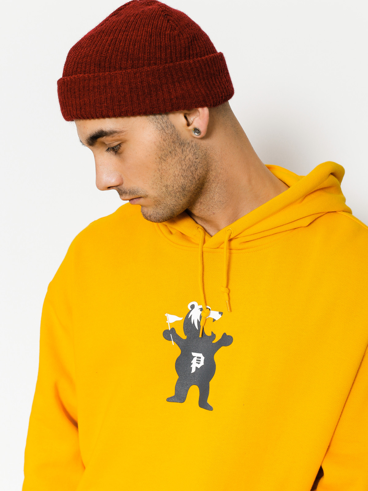 Primitive x Grizzly Hoodie Griptape Mascot HD (yellow)