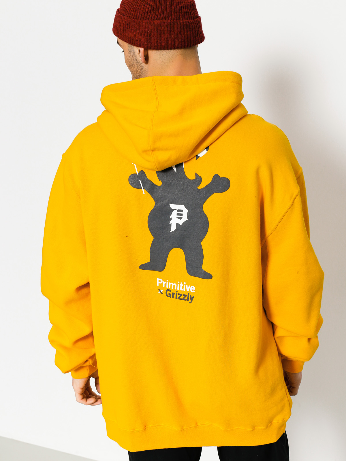 Primitive x Grizzly Hoodie Griptape Mascot HD (yellow)