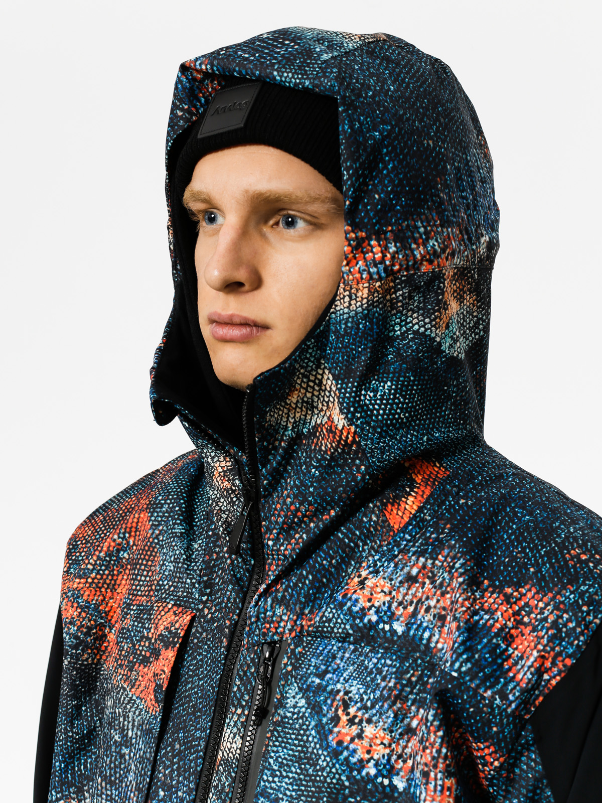 Mens Quiksilver Snowboard jacket Travis Rice Stretch (marine iguana real)