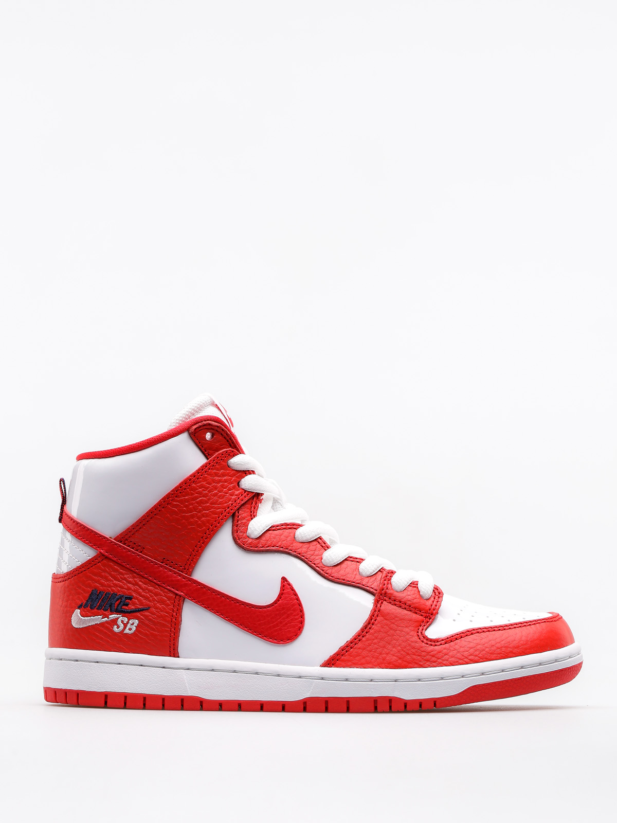 nike red white high tops