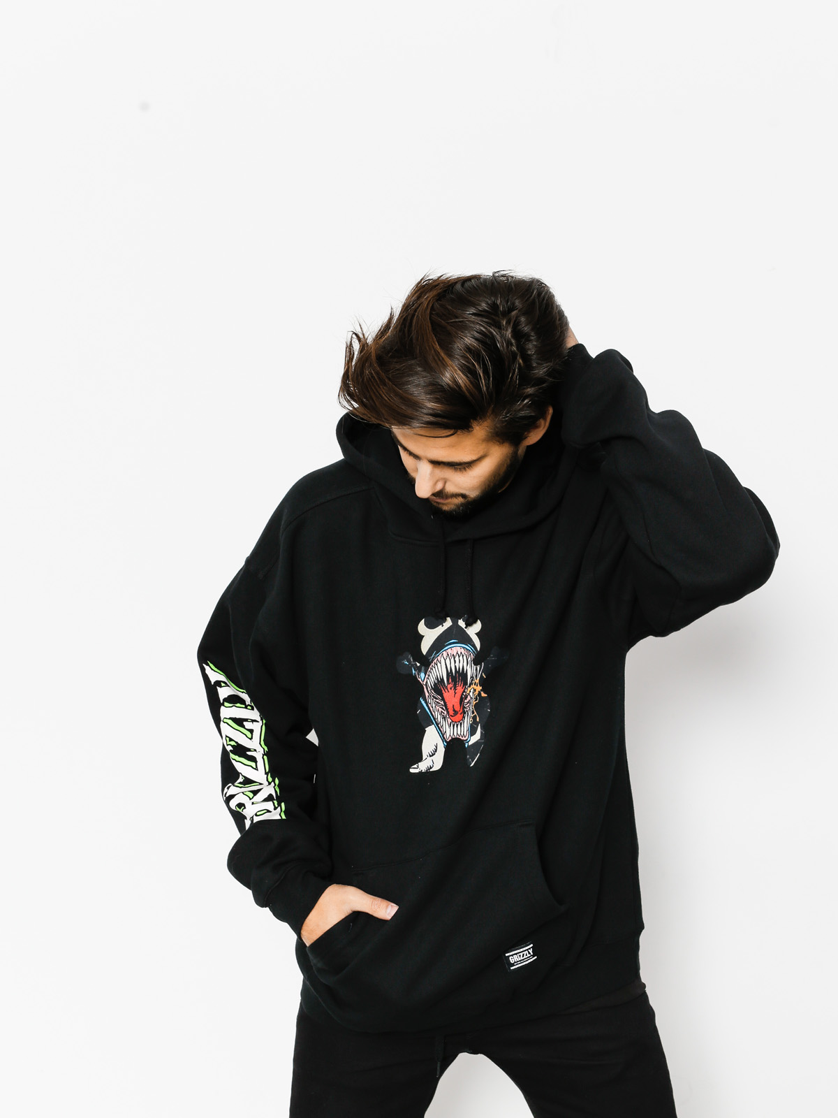 Grizzly Griptape Hoodie Grizzly X Venom HD (black)