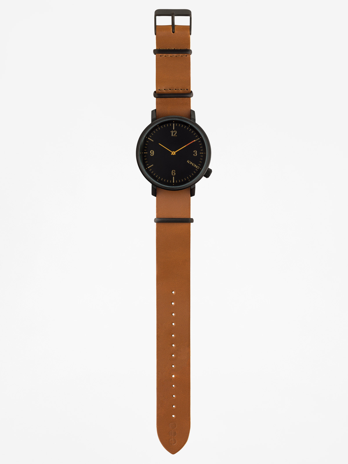 Strap Komono Cognac Komono Watch Magnus II Black (black Cognac)