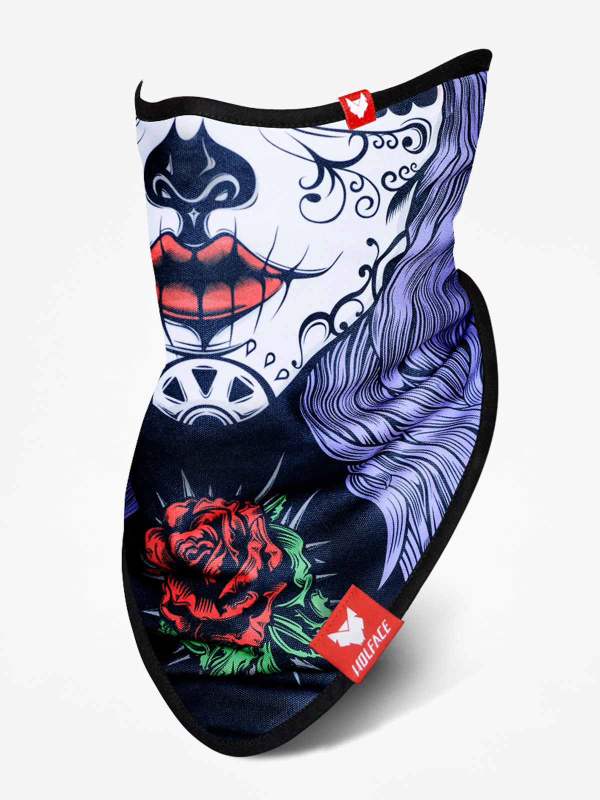 Wolface Bandana La Sante Muerte (violet)