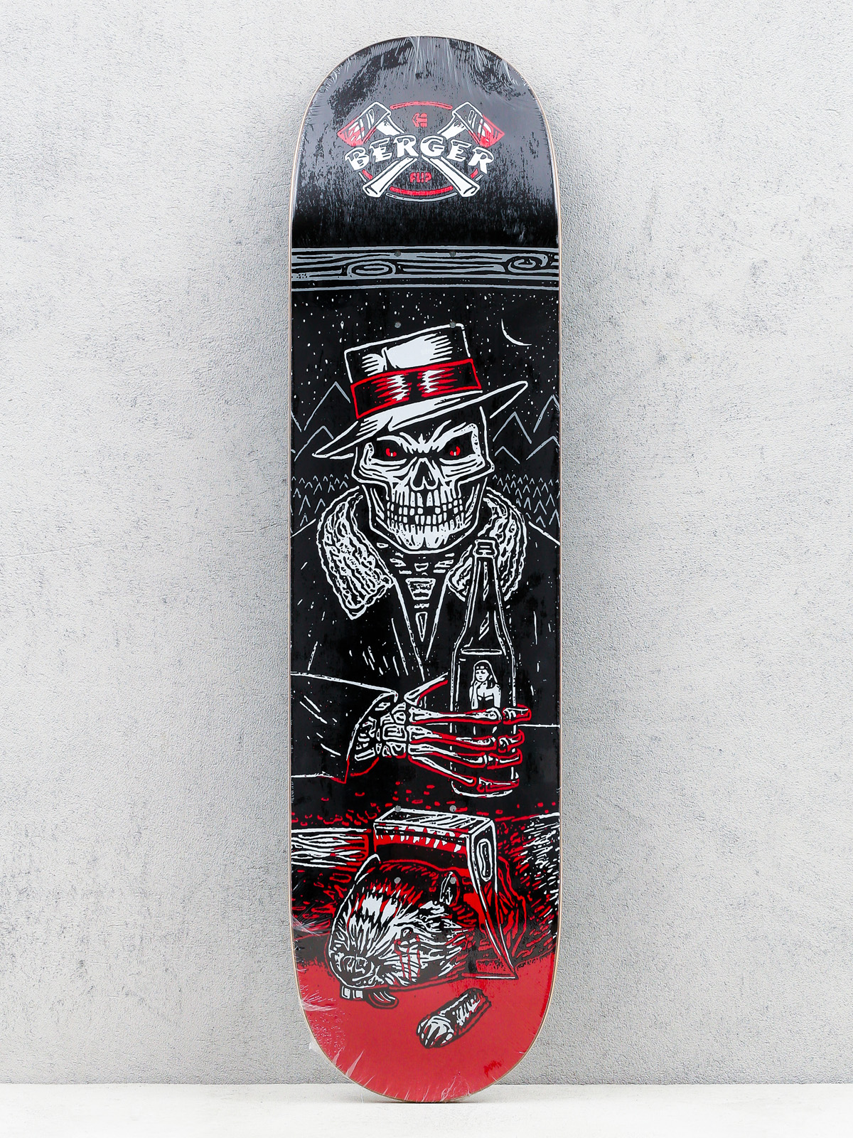 Etnies Deck Flip Skateboard (black/red)