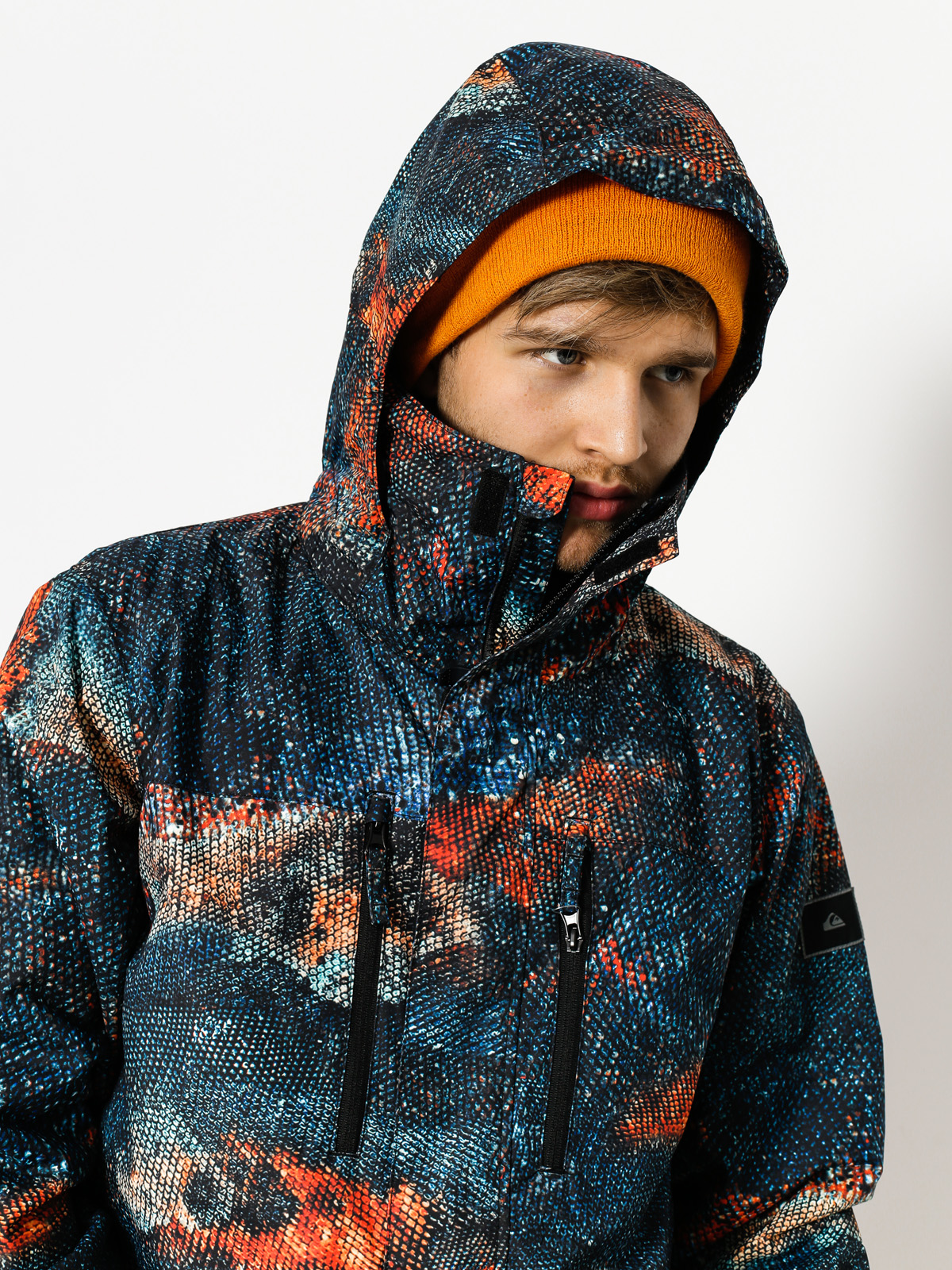 Quiksilver Travis Rice スノーボードジャケット M Quiksilver Travis Rice Stretch Jacket Orange Yellow