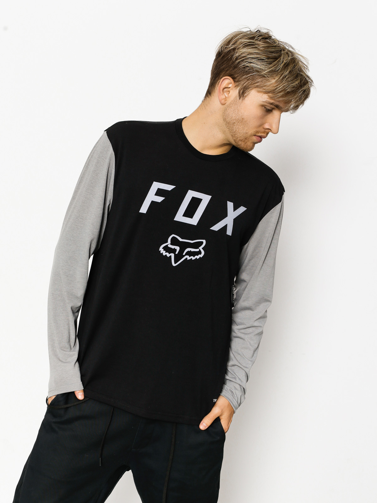Mens Fox Active longsleeve Contended Ls Tech (blk)