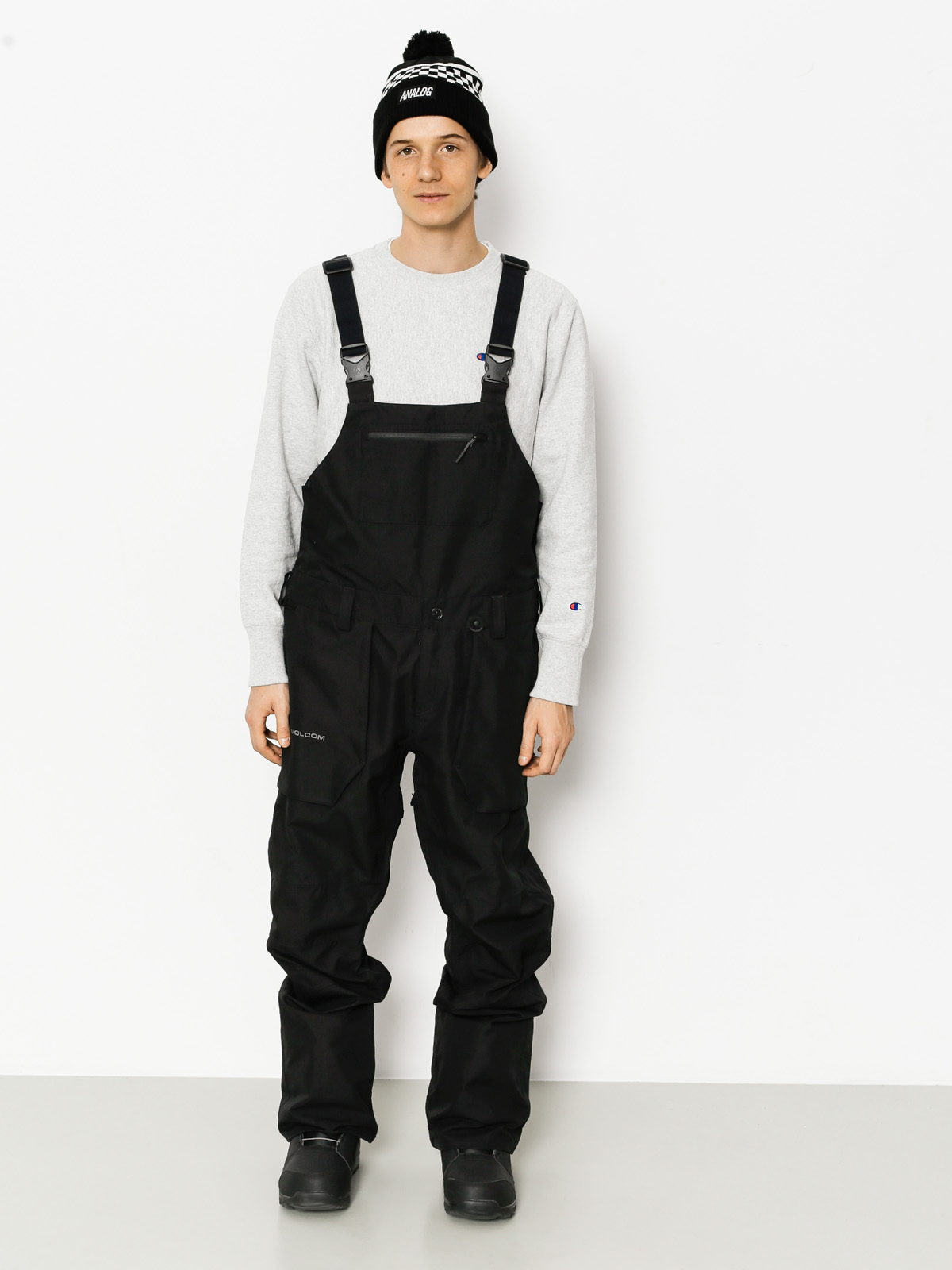 Mens Volcom Snowboard pants Roan Bib Overall (blk)
