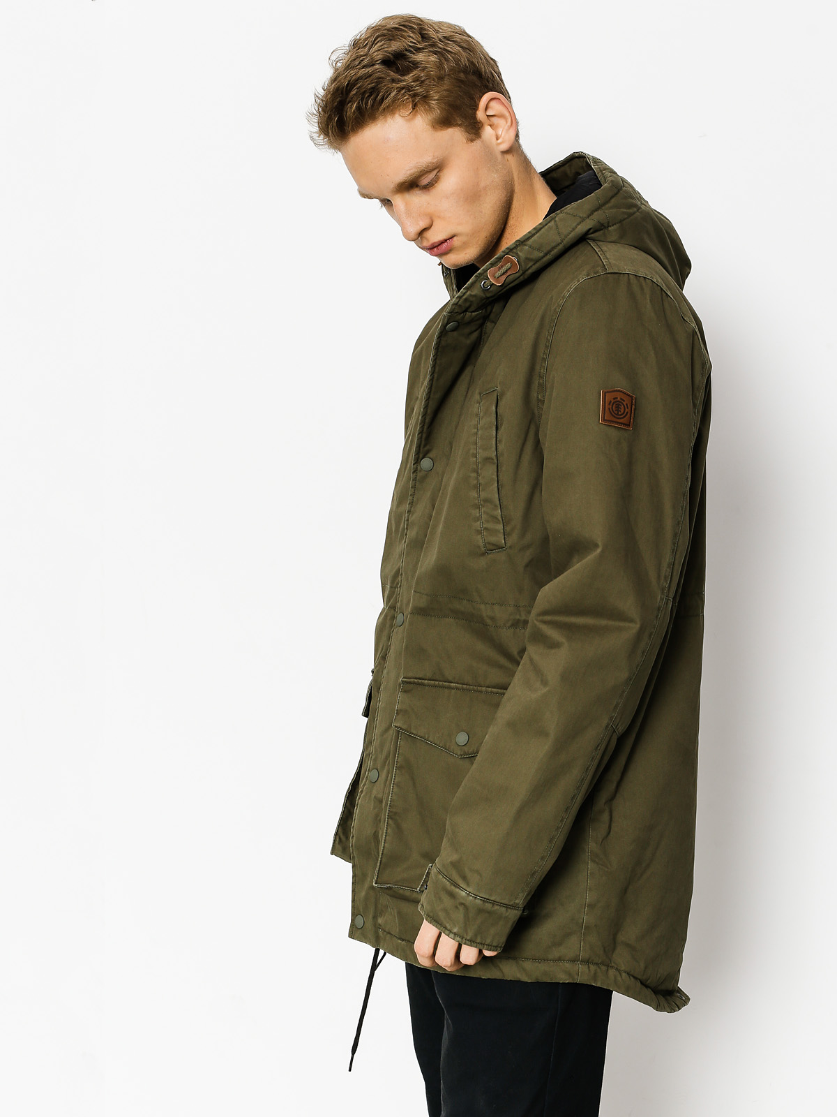element green jacket
