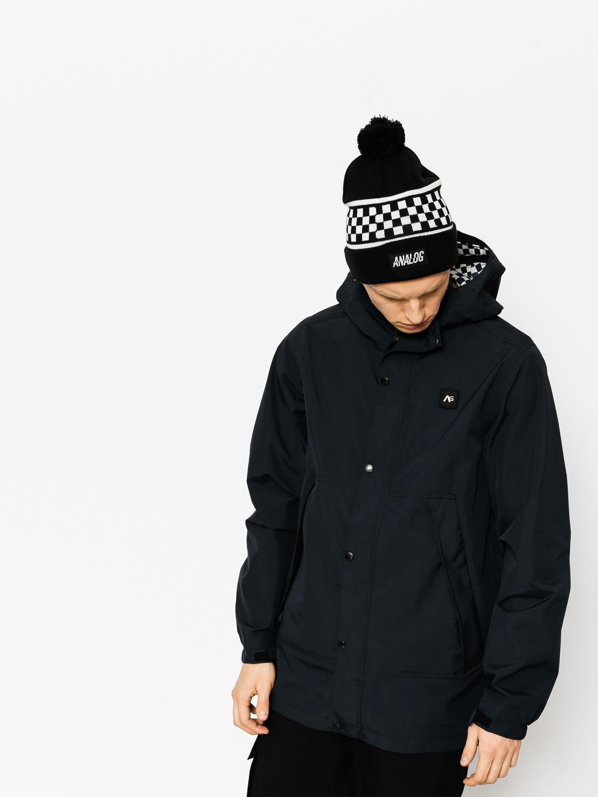 Herren Analog Snowboardjacke Gore Contrct (true black)