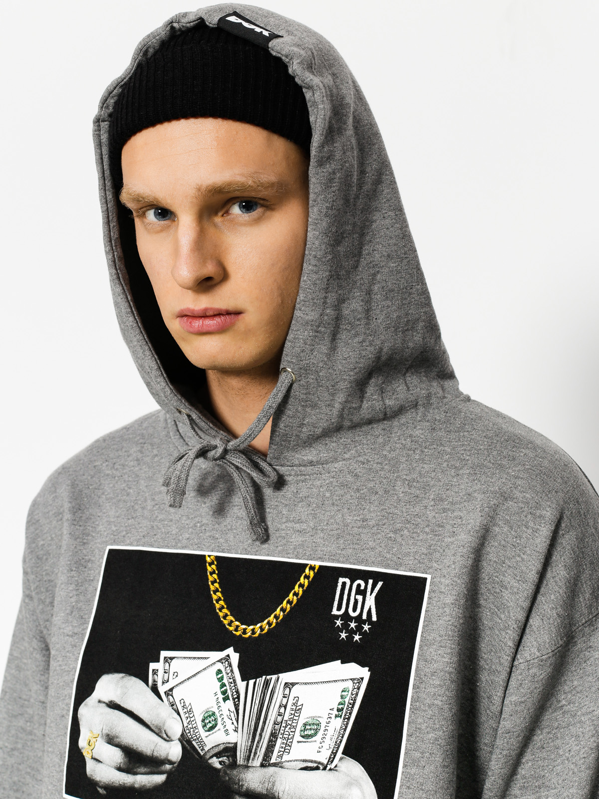 DGK Hoodie Countin Loot HD (gunmetal heather)
