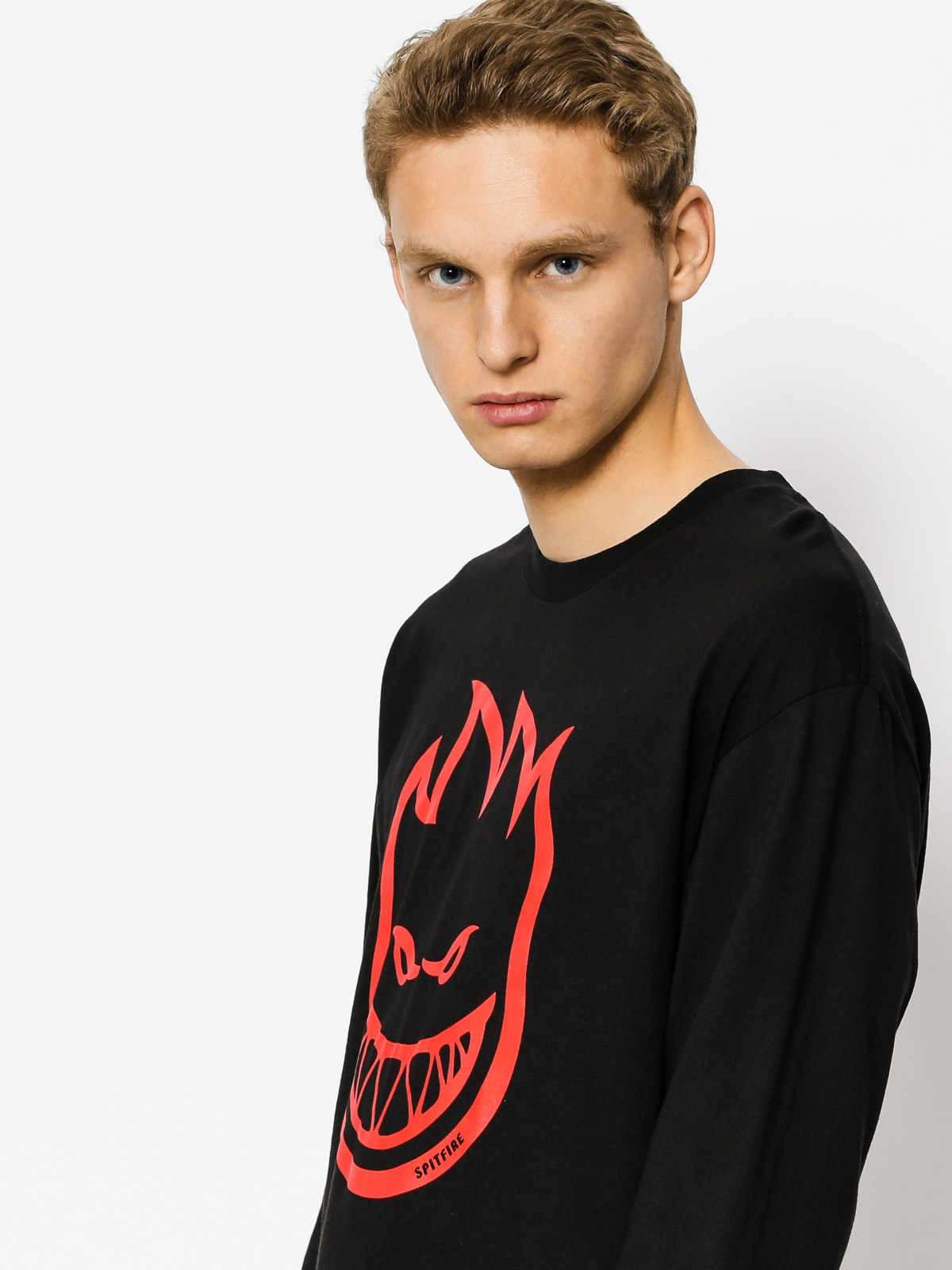 Spitfire Longsleeve Big Head (black/red)