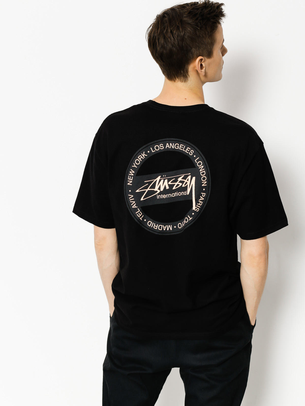 Stussy T-shirt International Dot - black (black)