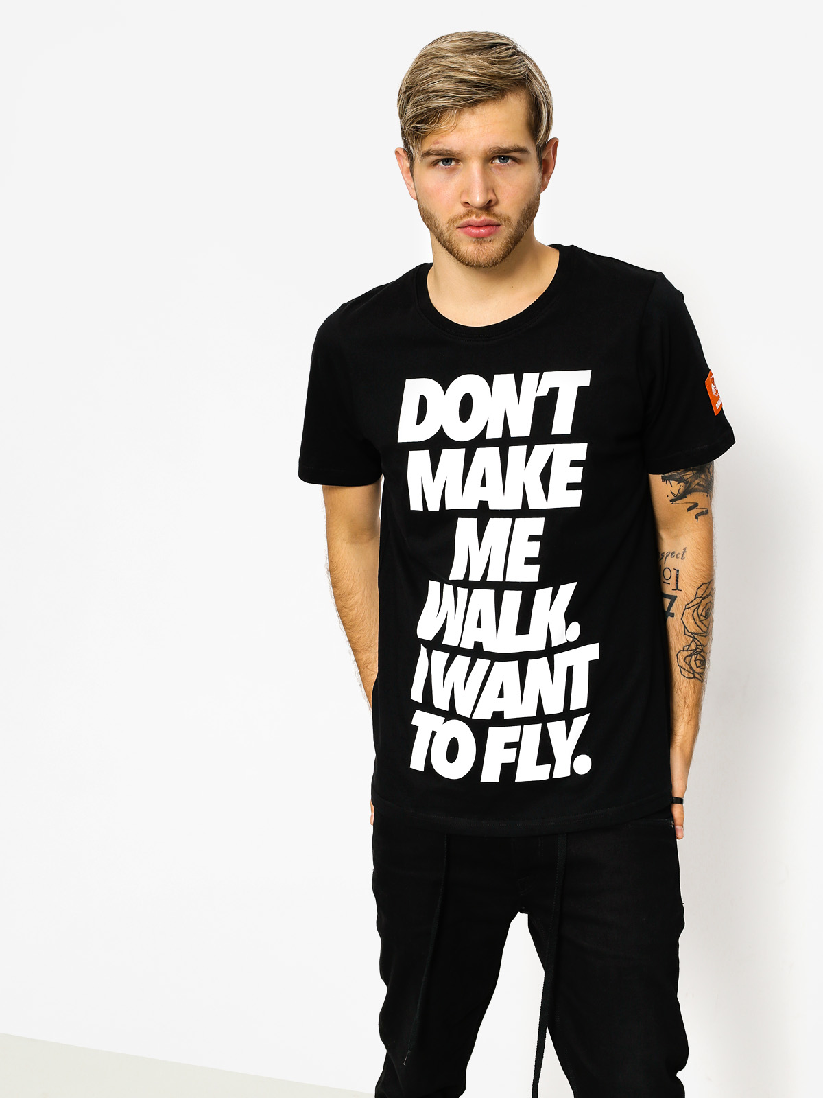 Diamante Wear T-shirt Dont Make Me Walk (black)