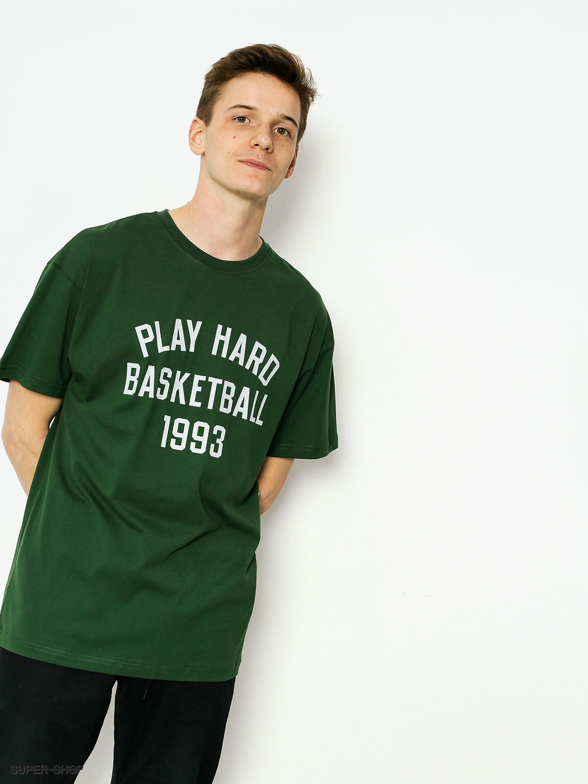 K1x T-shirt Play Hard Basketball green)