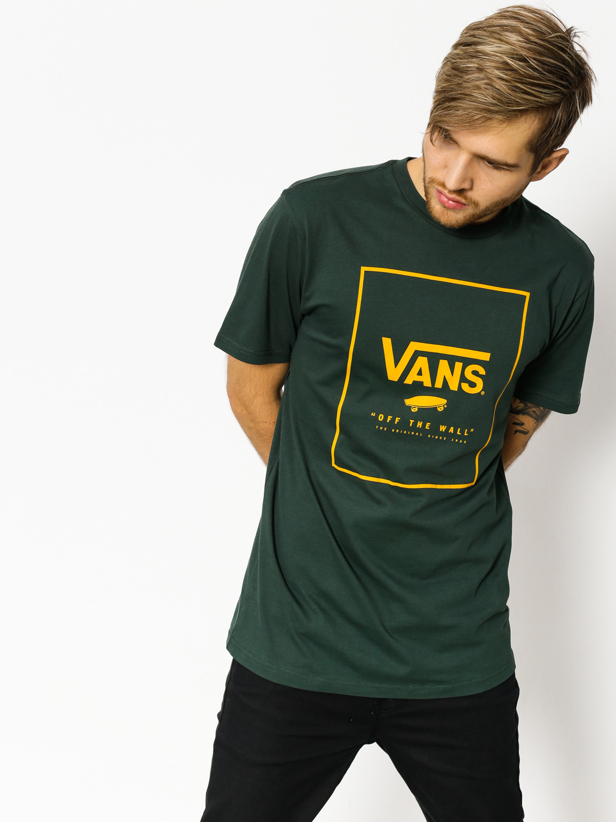 vans off the wall t shirt yellow