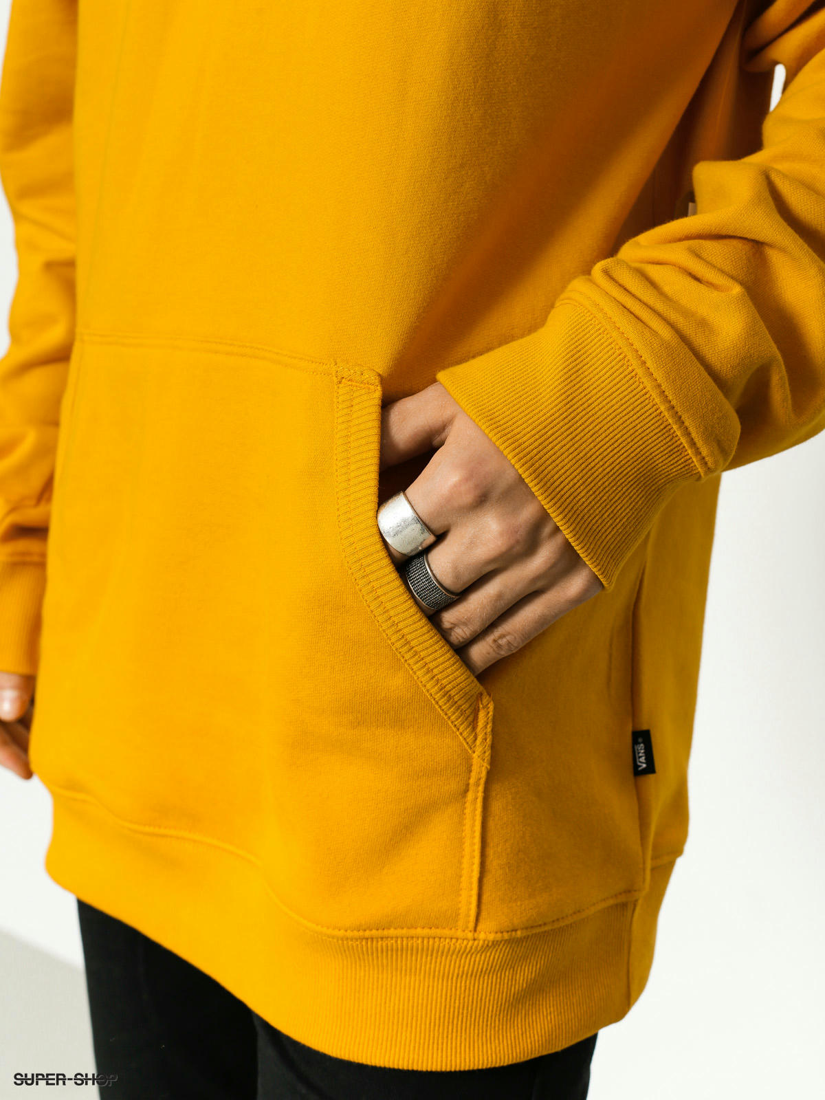 black and yellow vans hoodie