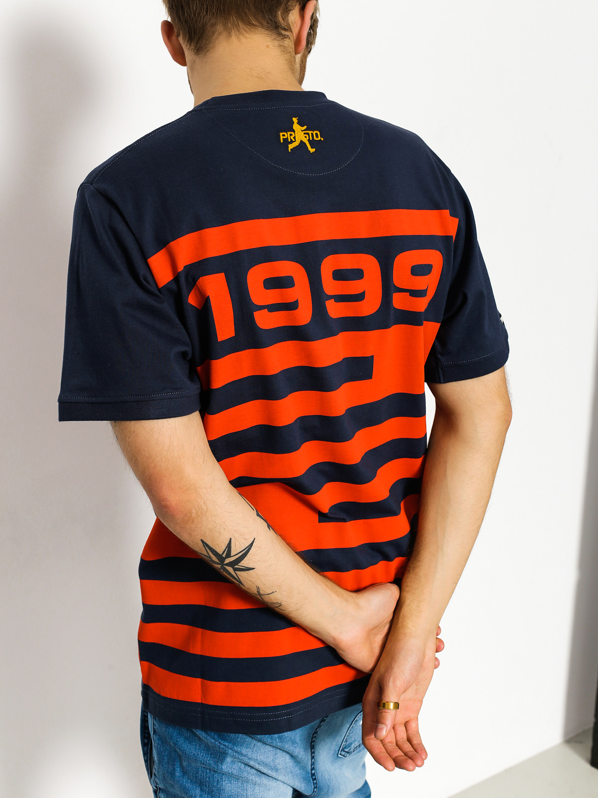 Prosto T-shirt Dark Stripes (navy)