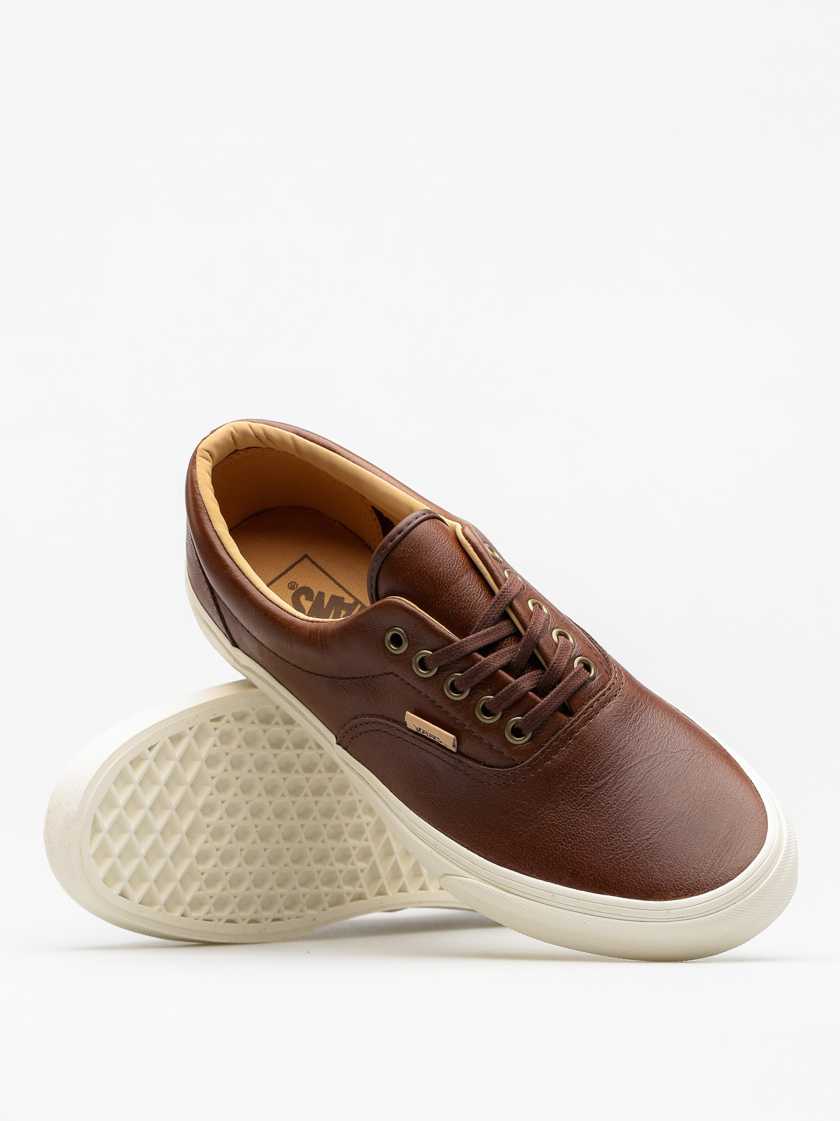 Vans Shoes Era (lux leather/shaved chocolate/porcini)