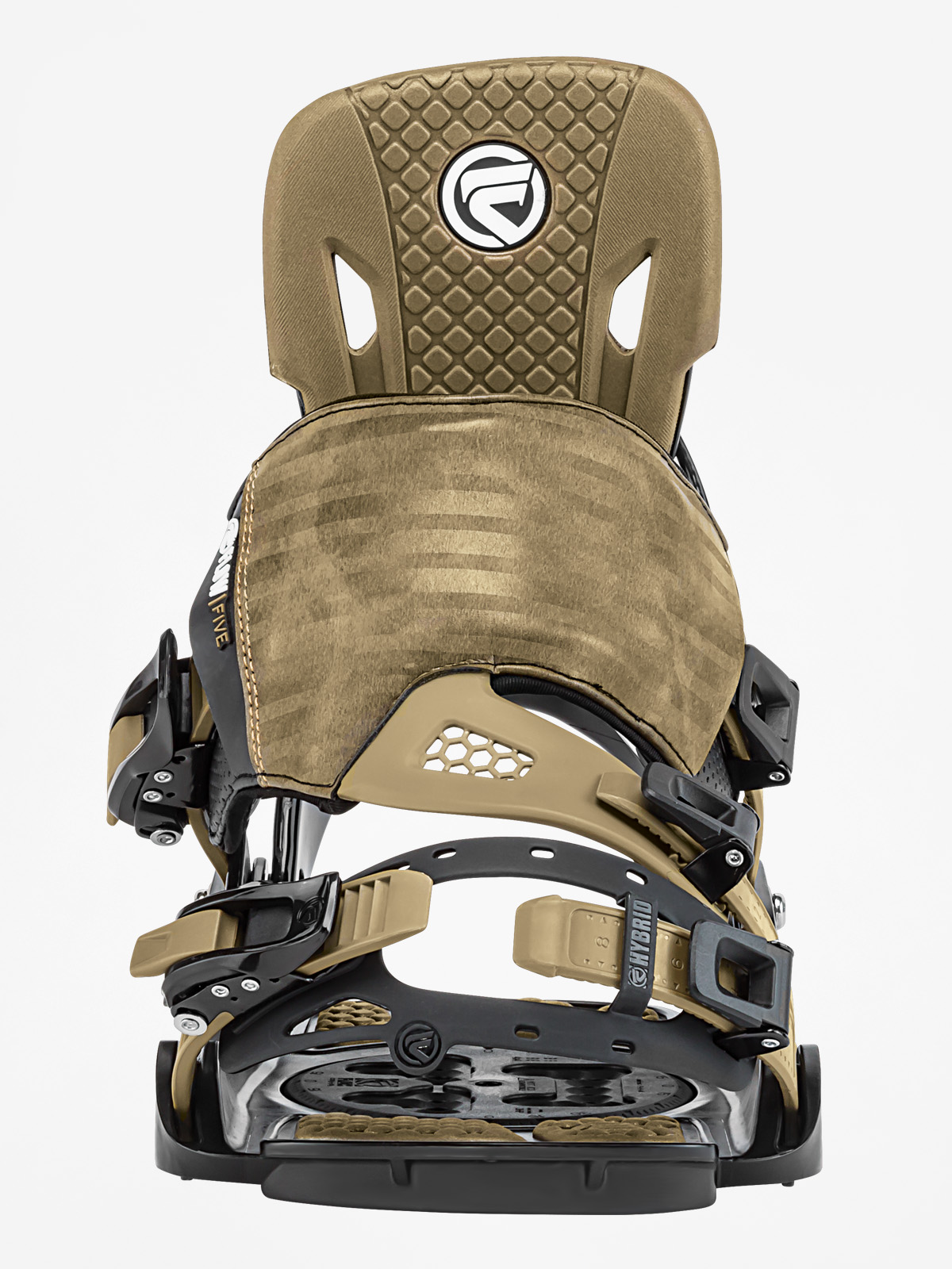 Mens Flow Snowboard bindings Five Hybrid (black/khaki)
