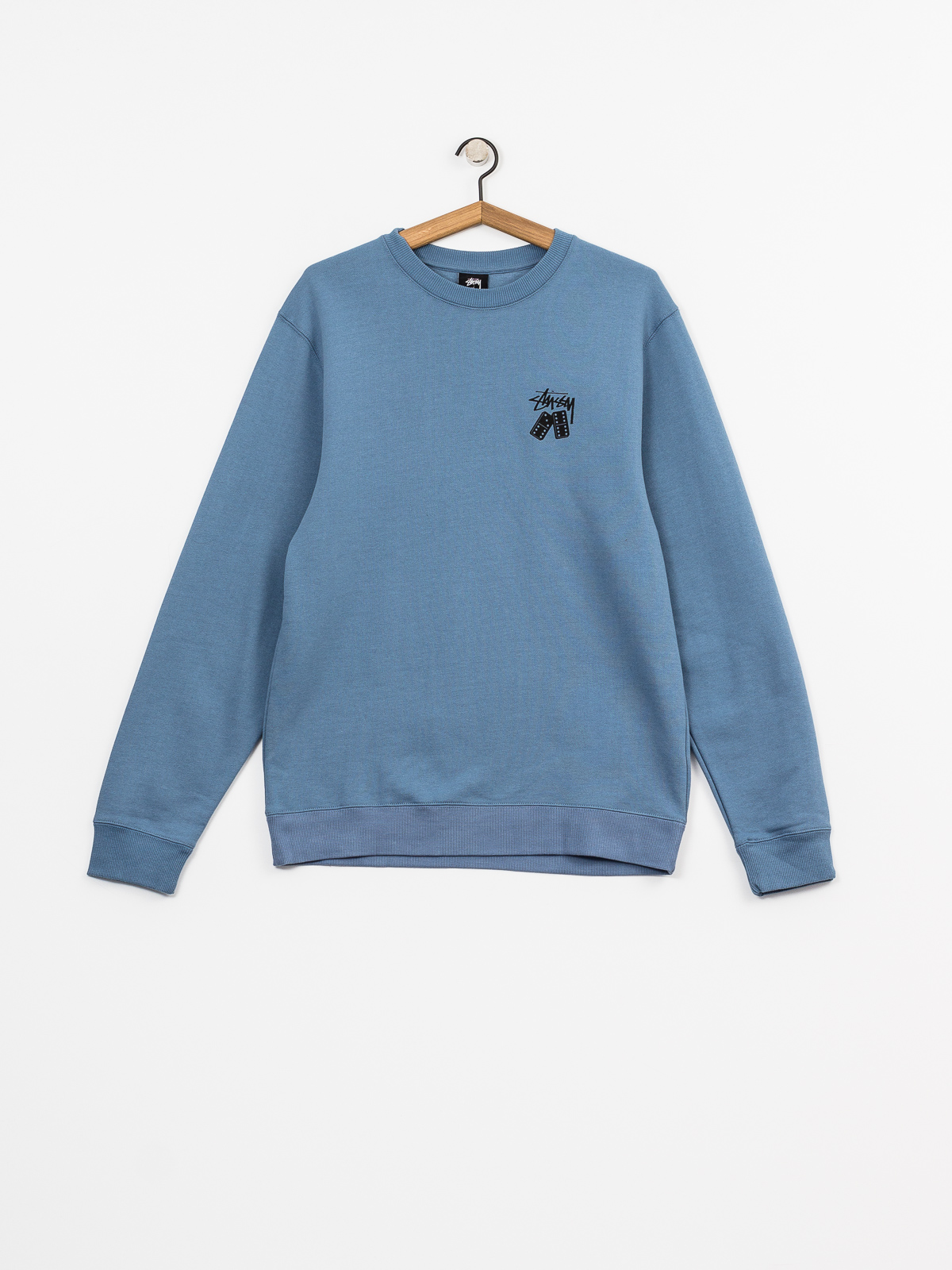 Stussy Sweatshirt Dominos Crew (steel)