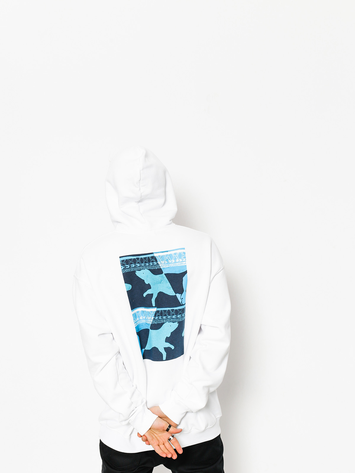 white skate hoodie