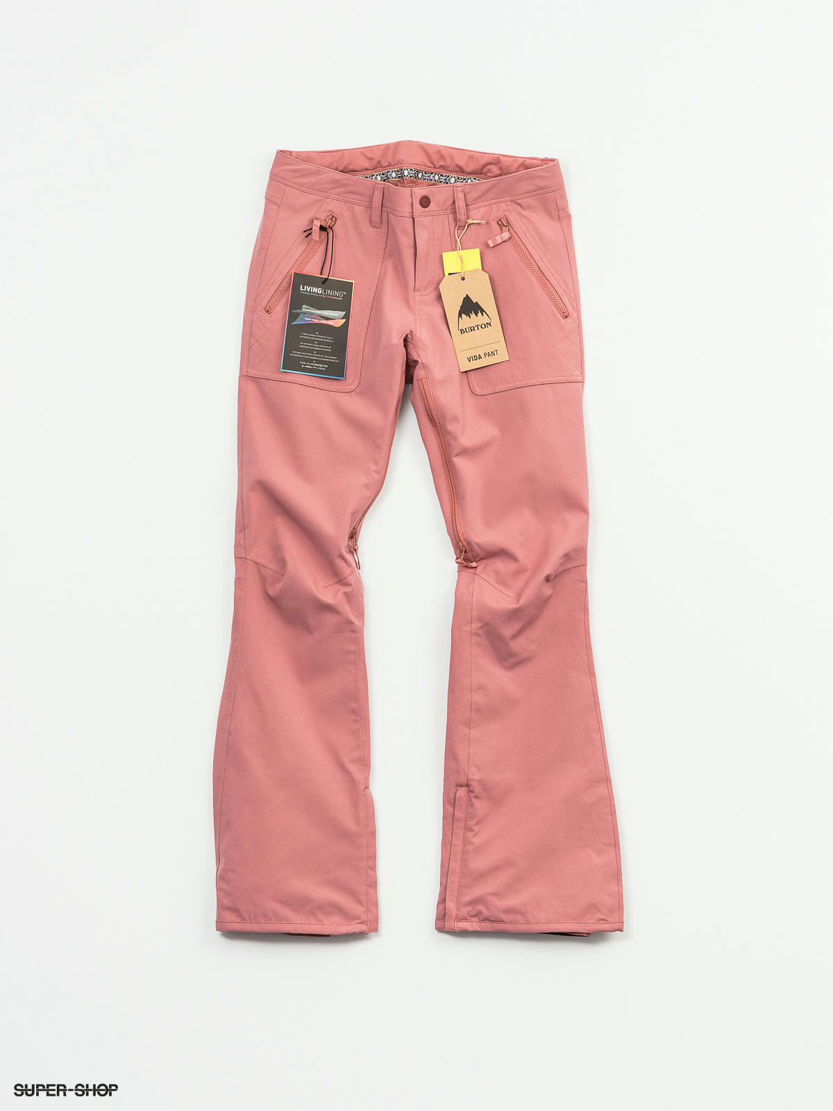 dusty rose snow pants